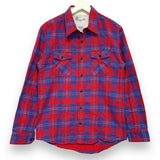 [M] Visvim 12SS Black Elk Flannel Check Shirt Red