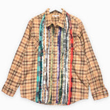 [S] Needles Rebuild Ribbon Cut Flannel Shirt