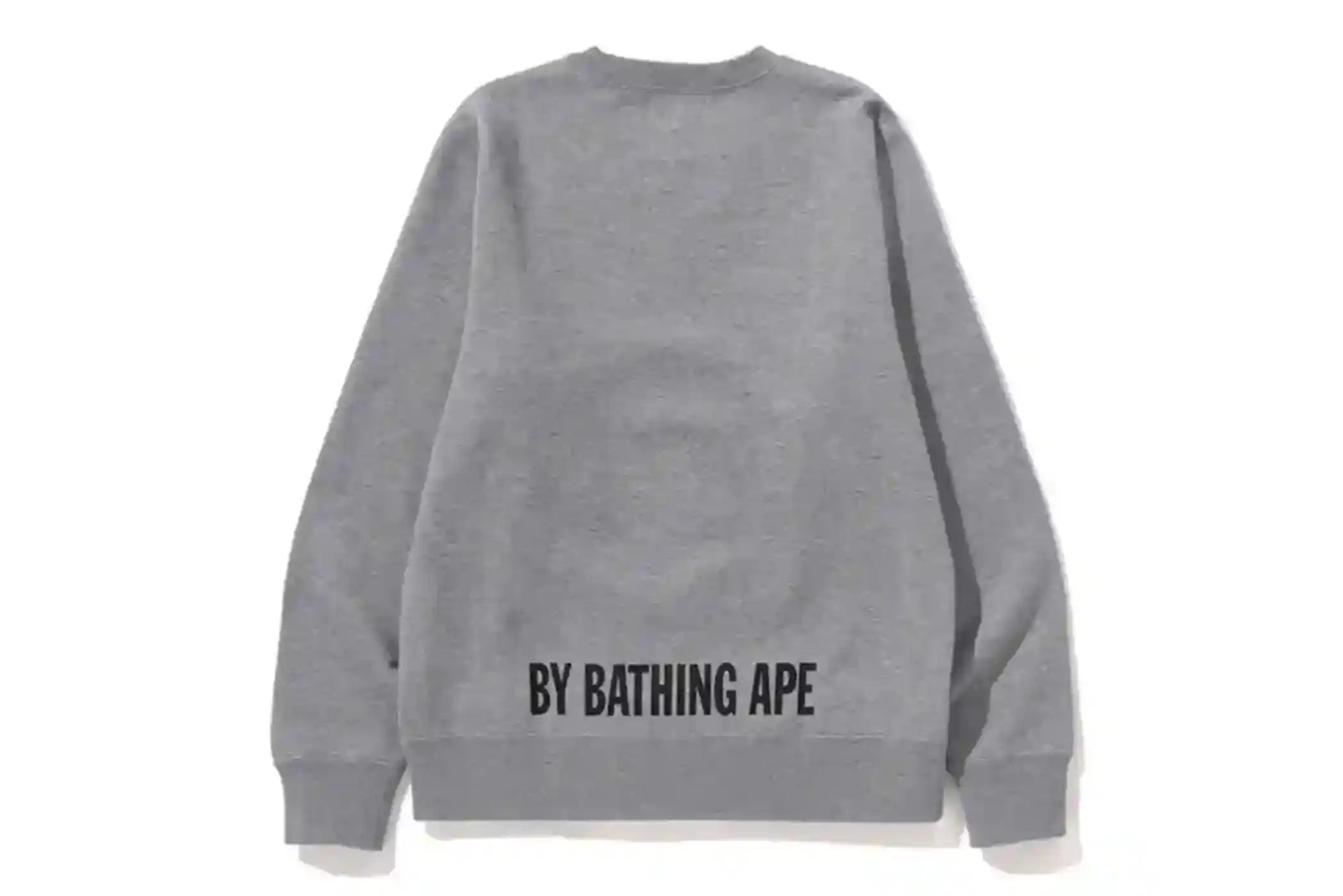 BAPE Patch Relaxed Fit Crewneck Grey