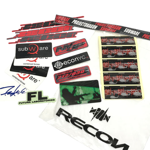 Futura Subware Recon Project Dragon WTAPS Vintage Sticker Pack