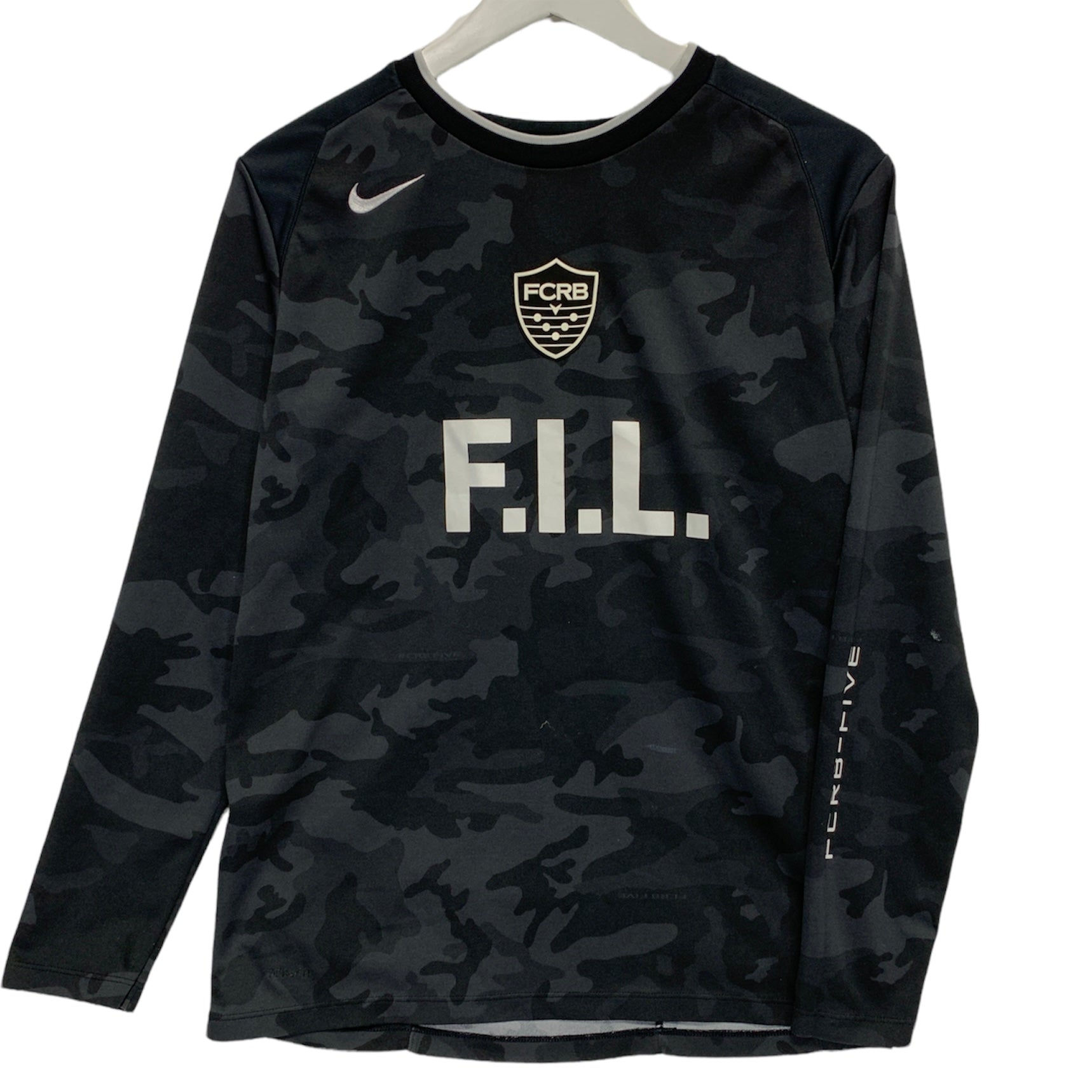 S] Fragment Visvim FCRB Nike Soccer Football L/S Jersey Shirt Camo 