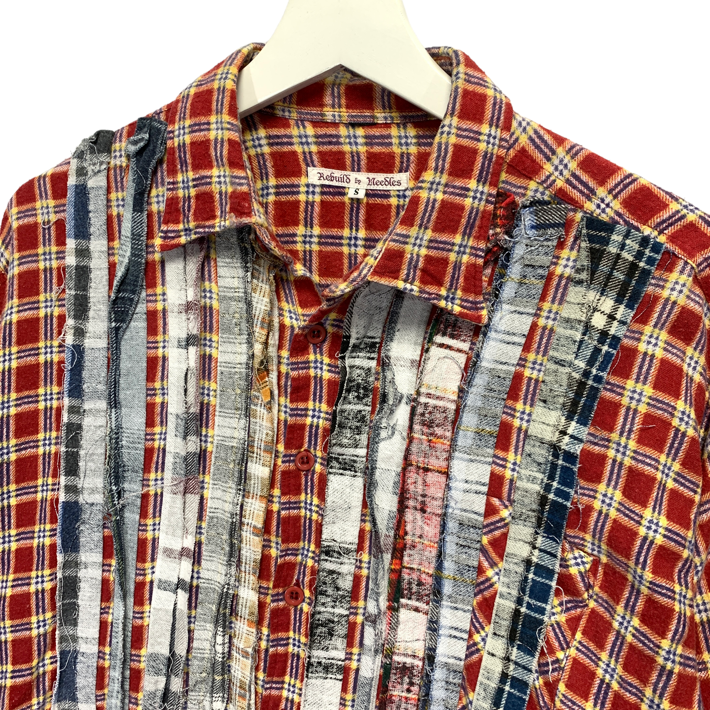 [S] Needles Rebuild Ribbon Cut Flannel Shirt – StylisticsJapan.com