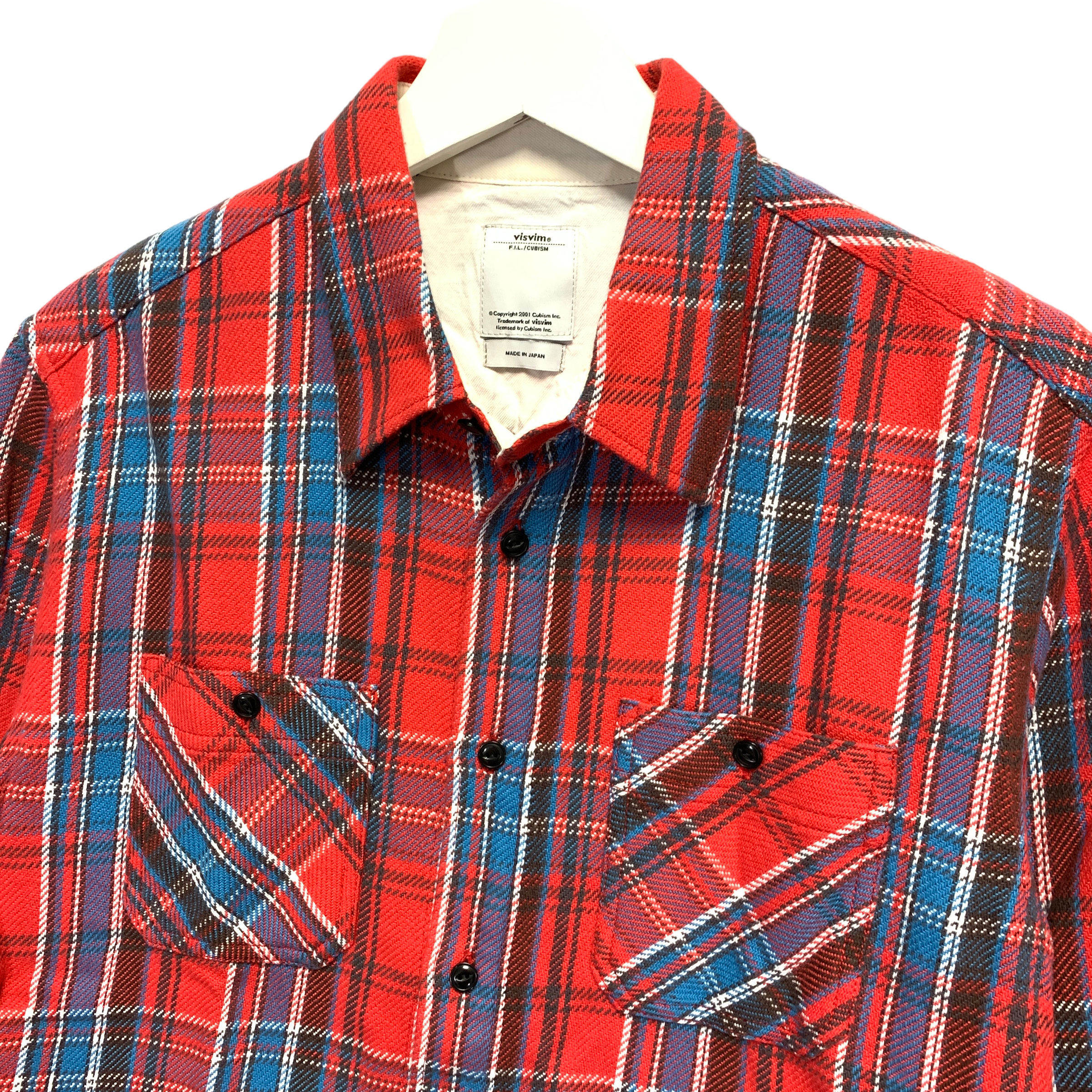 S] Visvim Black Elk Flannel LS Shirt Red – StylisticsJapan.com