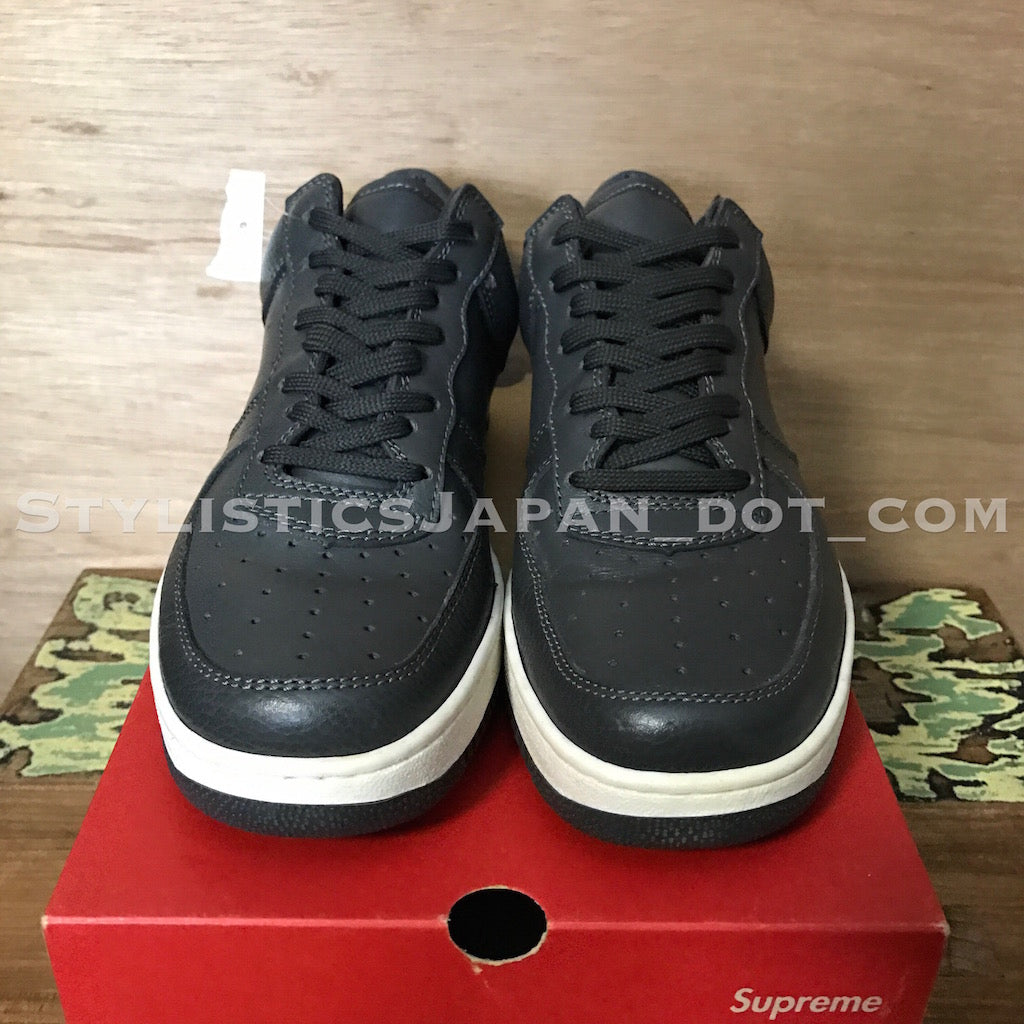 10] Supreme Vintage Downlow Leather Shoes Grey – StylisticsJapan.com