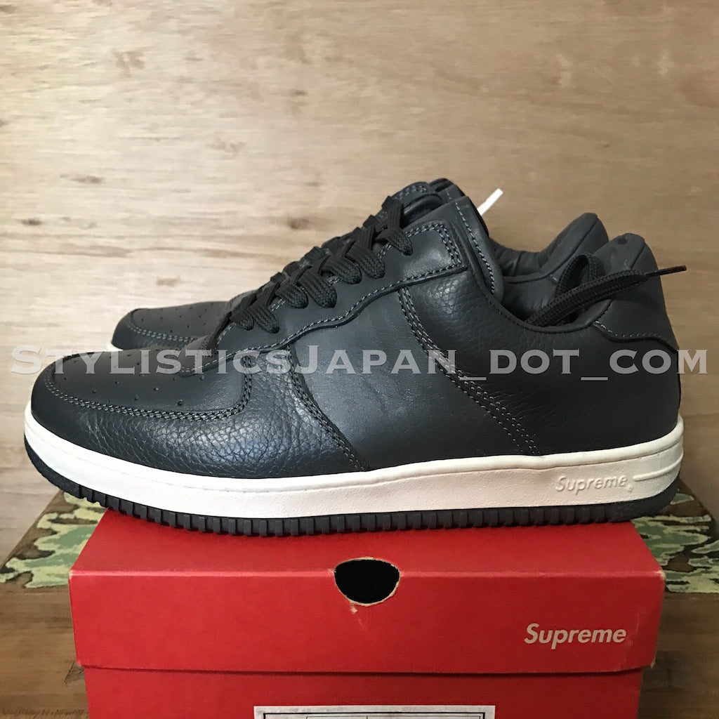 10] Supreme Vintage Downlow Leather Shoes Grey – StylisticsJapan.com