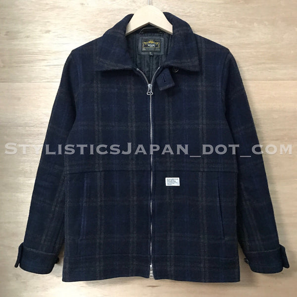 [S] WTaps Melton Wool Grease Jacket Navy – StylisticsJapan.com