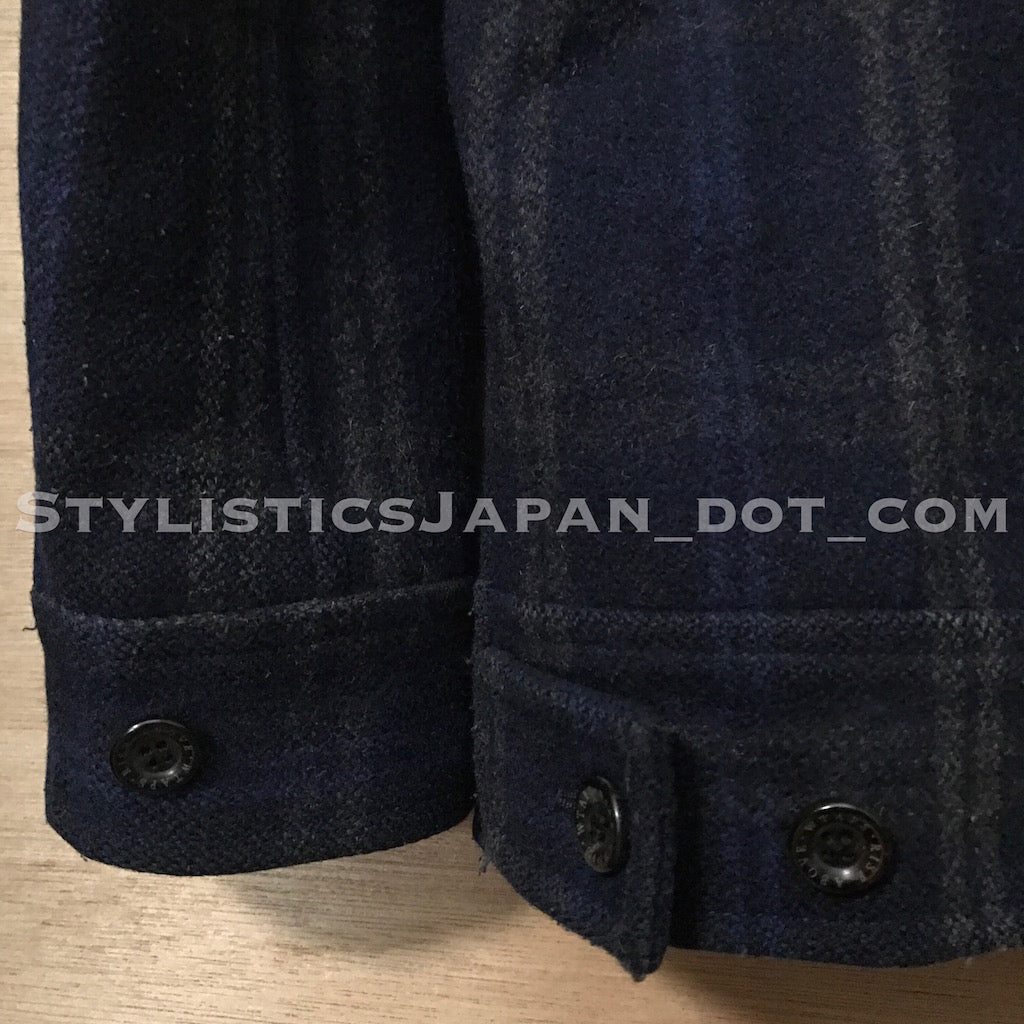 S] WTaps Melton Wool Grease Jacket Navy – StylisticsJapan.com