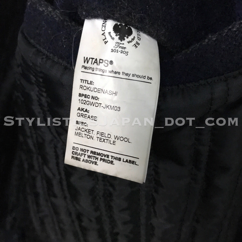 S] WTaps Melton Wool Grease Jacket Navy – StylisticsJapan.com