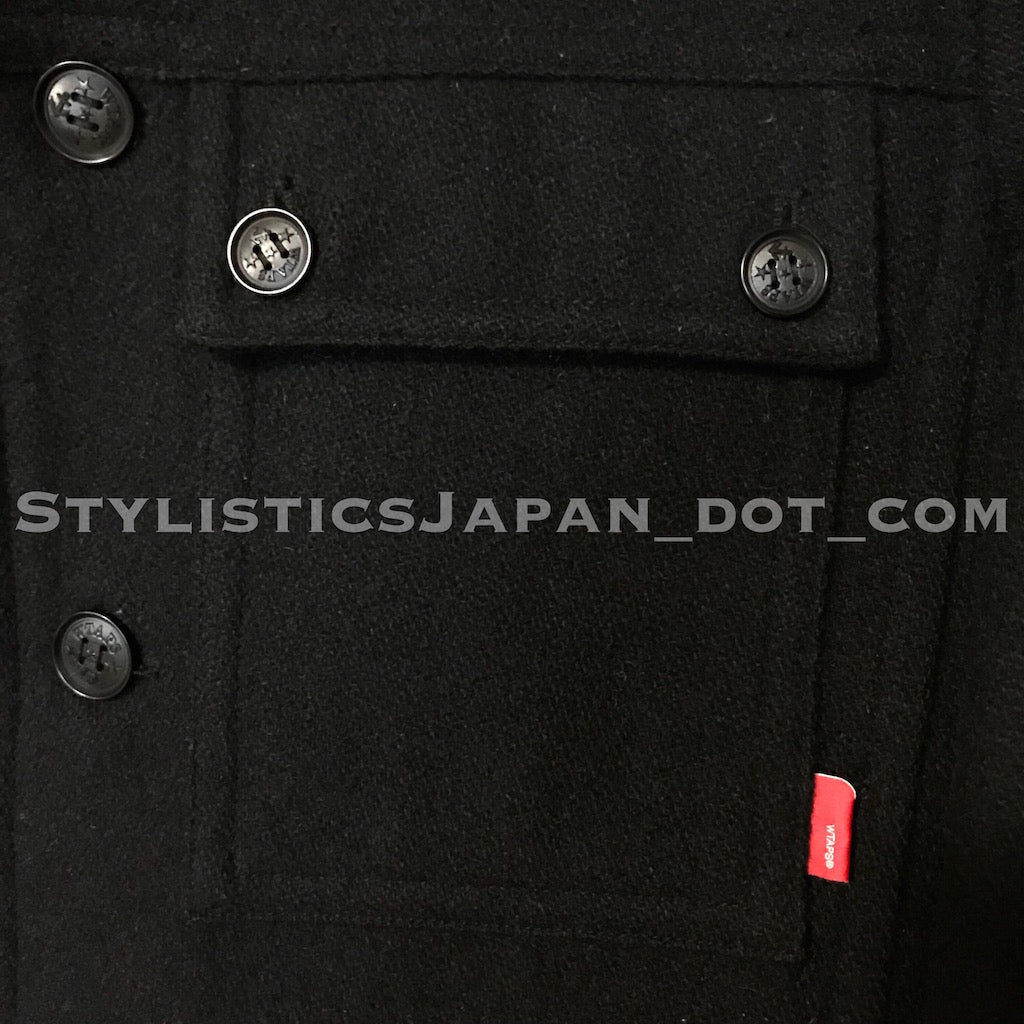 L] WTaps 12AW Wool CPO Jacket Black – StylisticsJapan.com