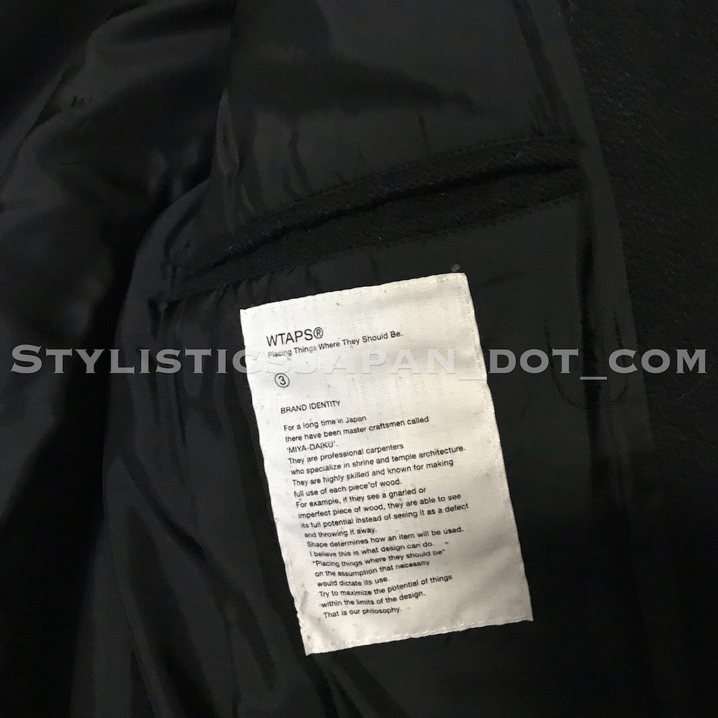 L] WTaps 12AW Wool CPO Jacket Black – StylisticsJapan.com