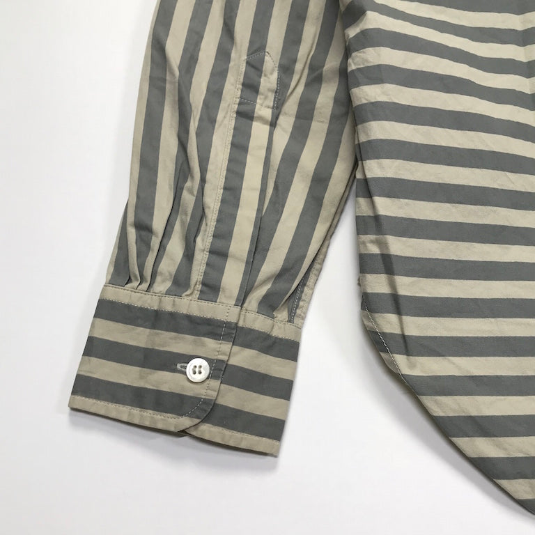 L] Cav Empt (C.E) Striped L/S Shirt Beige/Grey – StylisticsJapan.com