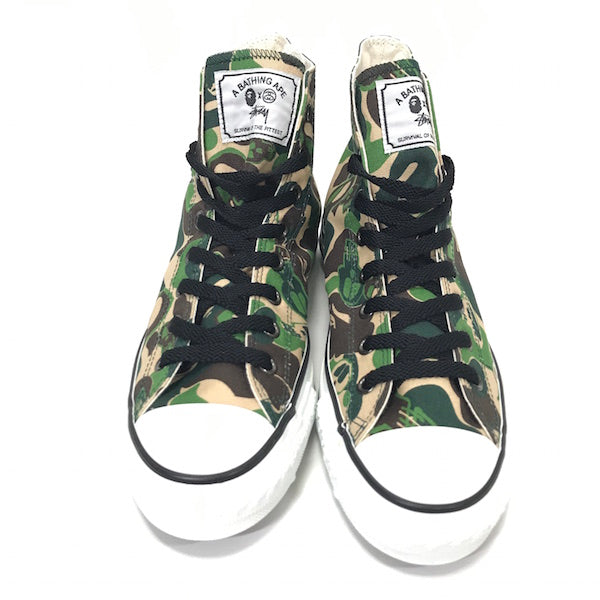 [10] DS! A Bathing Ape x Stussy Bape Sta 'Chuck Taylor' Hi Top Shoes