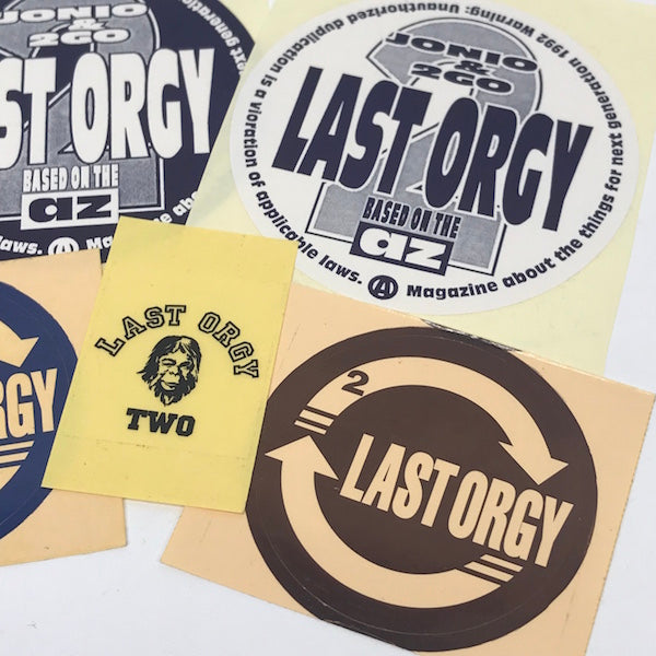 A Bathing Ape Bape Vintage 90's Last Orgy 2 Sticker Set (5)