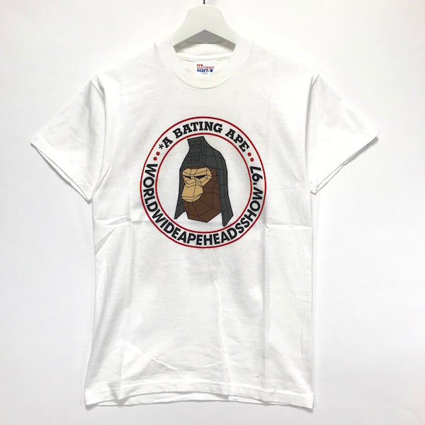 [XS] A Bathing Ape Bape Vintage 90's World Wide Bapeheads Show Tee (Hanes)