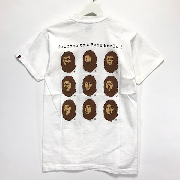 [XS] A Bathing Ape Bape Vintage 90's World Wide Bapeheads Show Tee (Hanes)