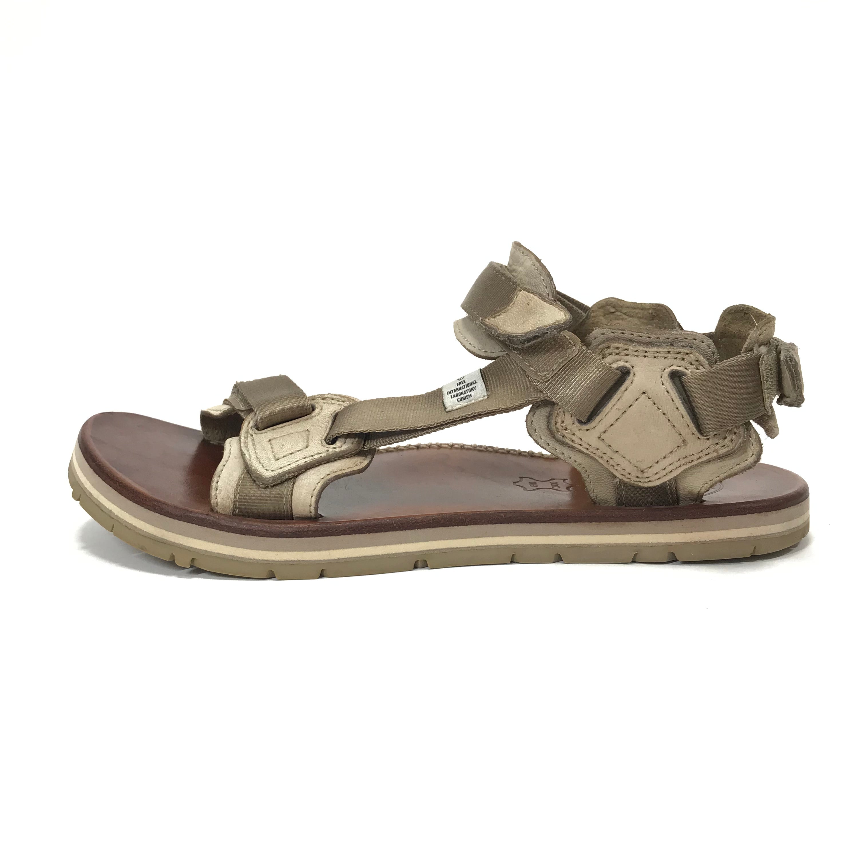 L] Visvim Christo Sherpa Folk Sandals Sand – StylisticsJapan.com