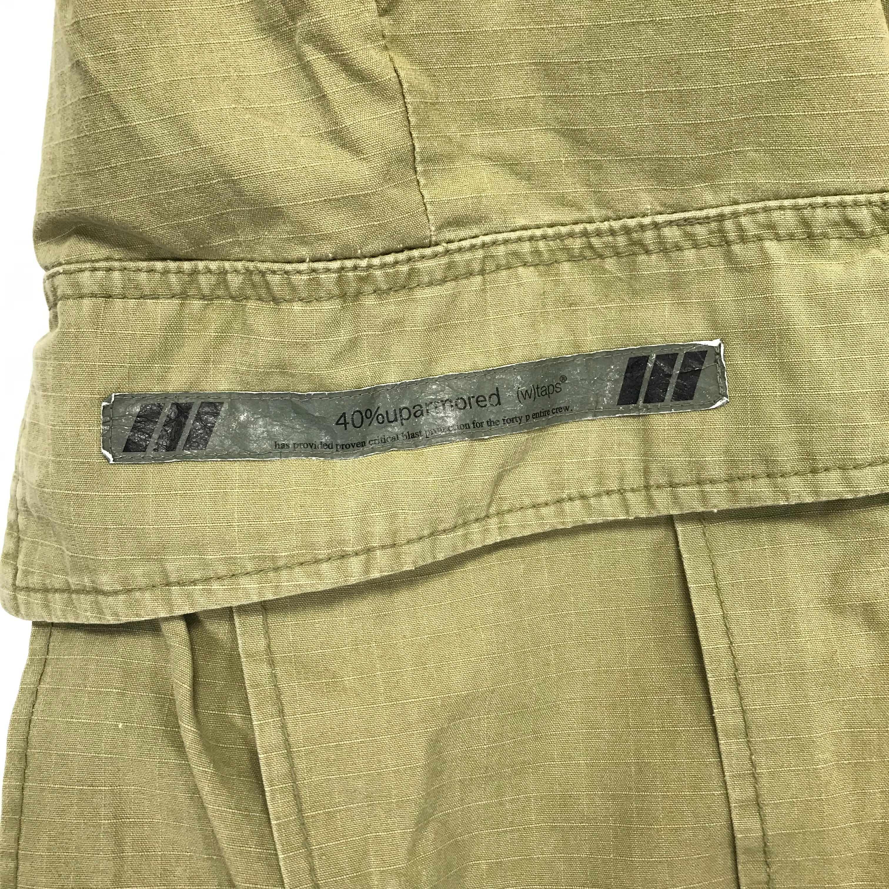 L] WTaps Jungle Chopped Ripstop Cotton Shorts Beige