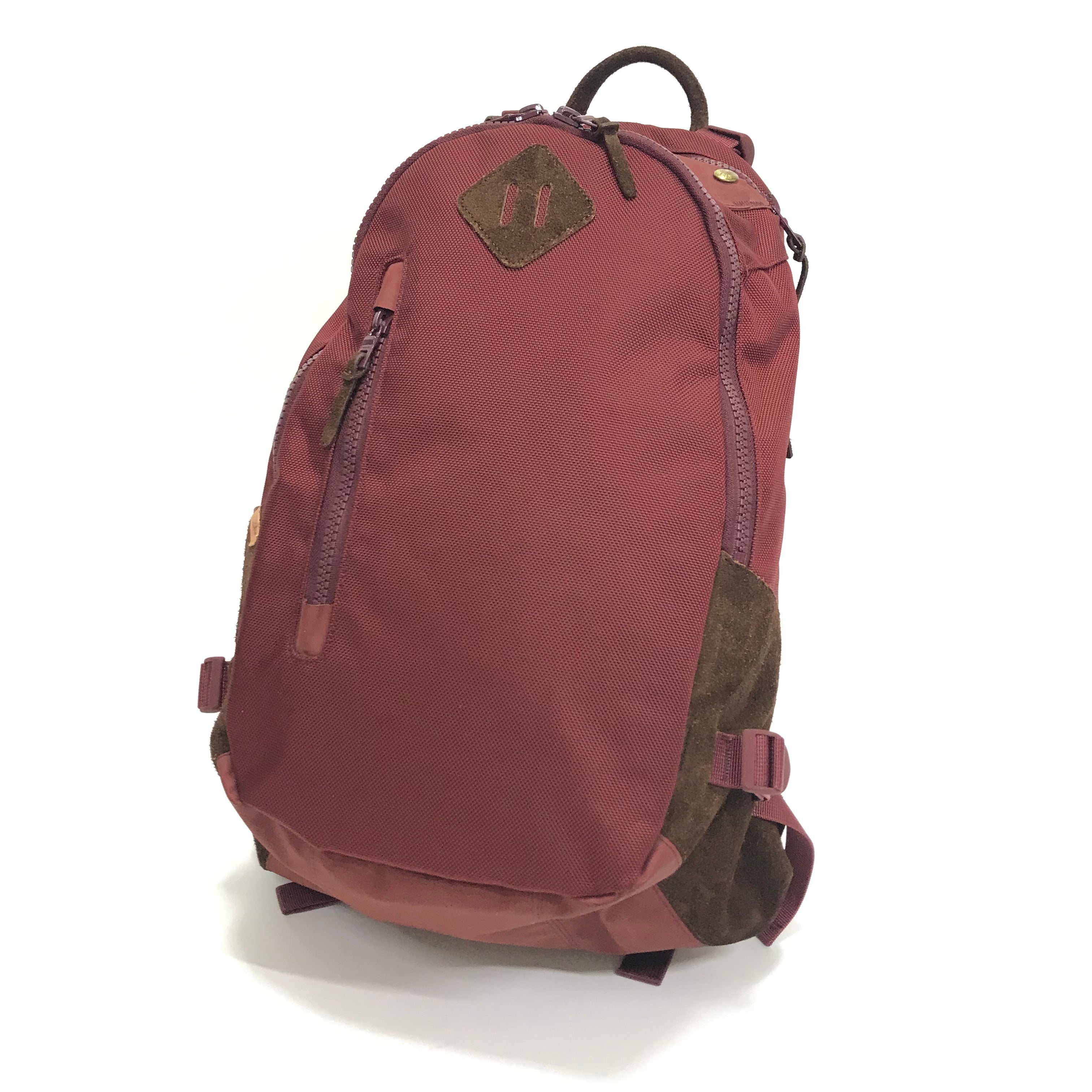 Visvim 20L Prime Cordura Ballistic Nylon Backpack Burgundy