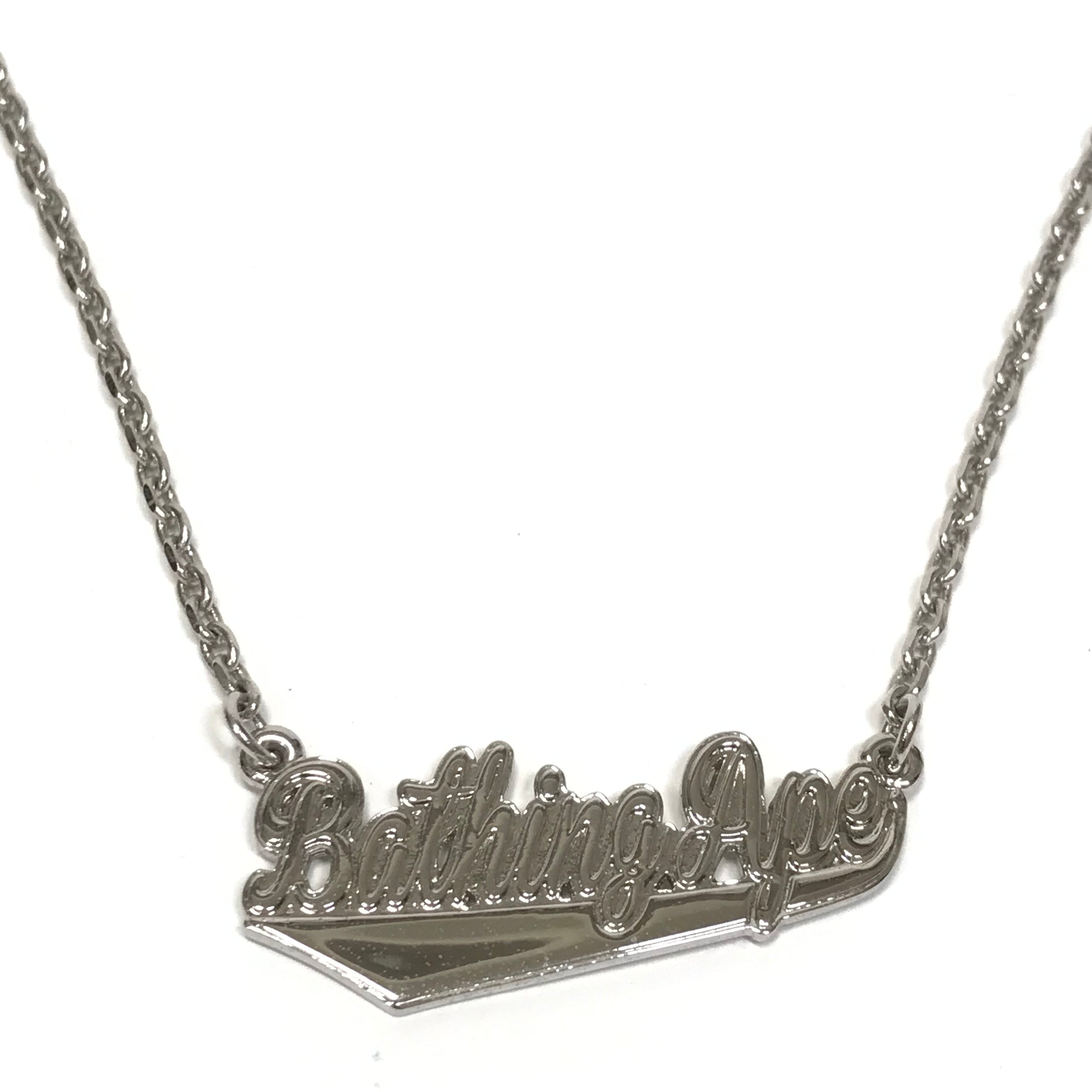 A Bathing Ape Bape Script Logo Necklace – StylisticsJapan.com