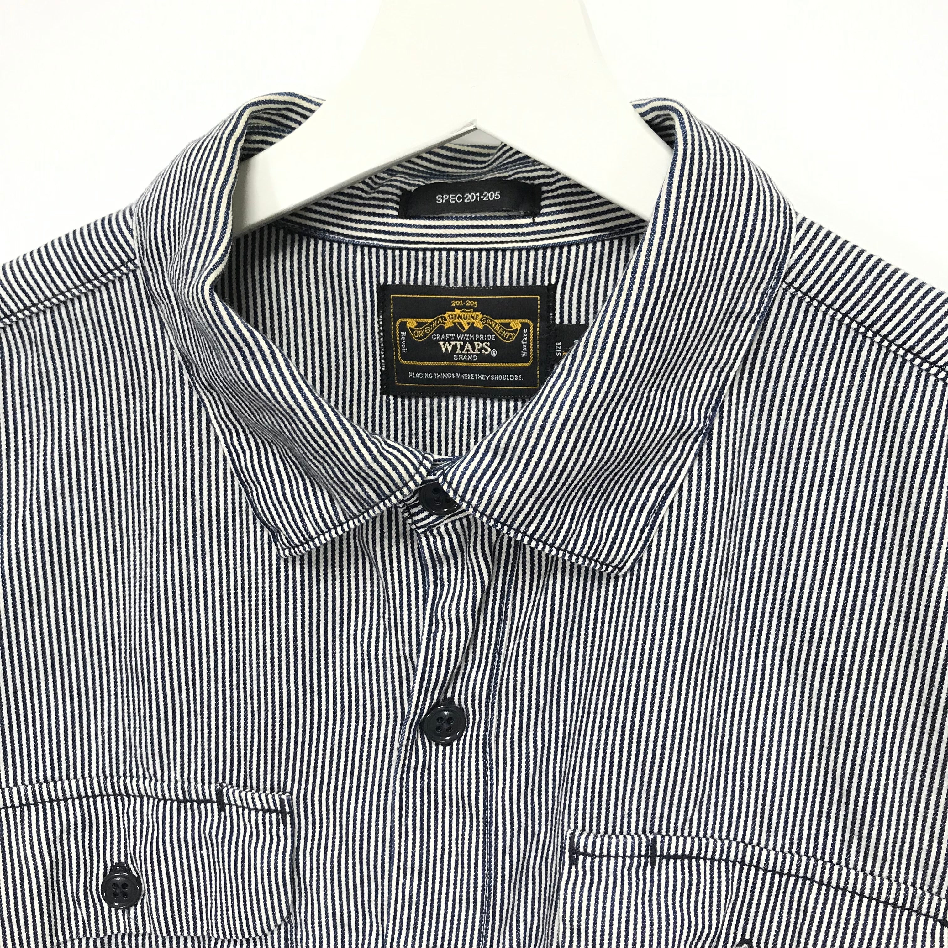 L] WTAPS Vatos 03 Hickory Stripe L/S Shirt – StylisticsJapan.com