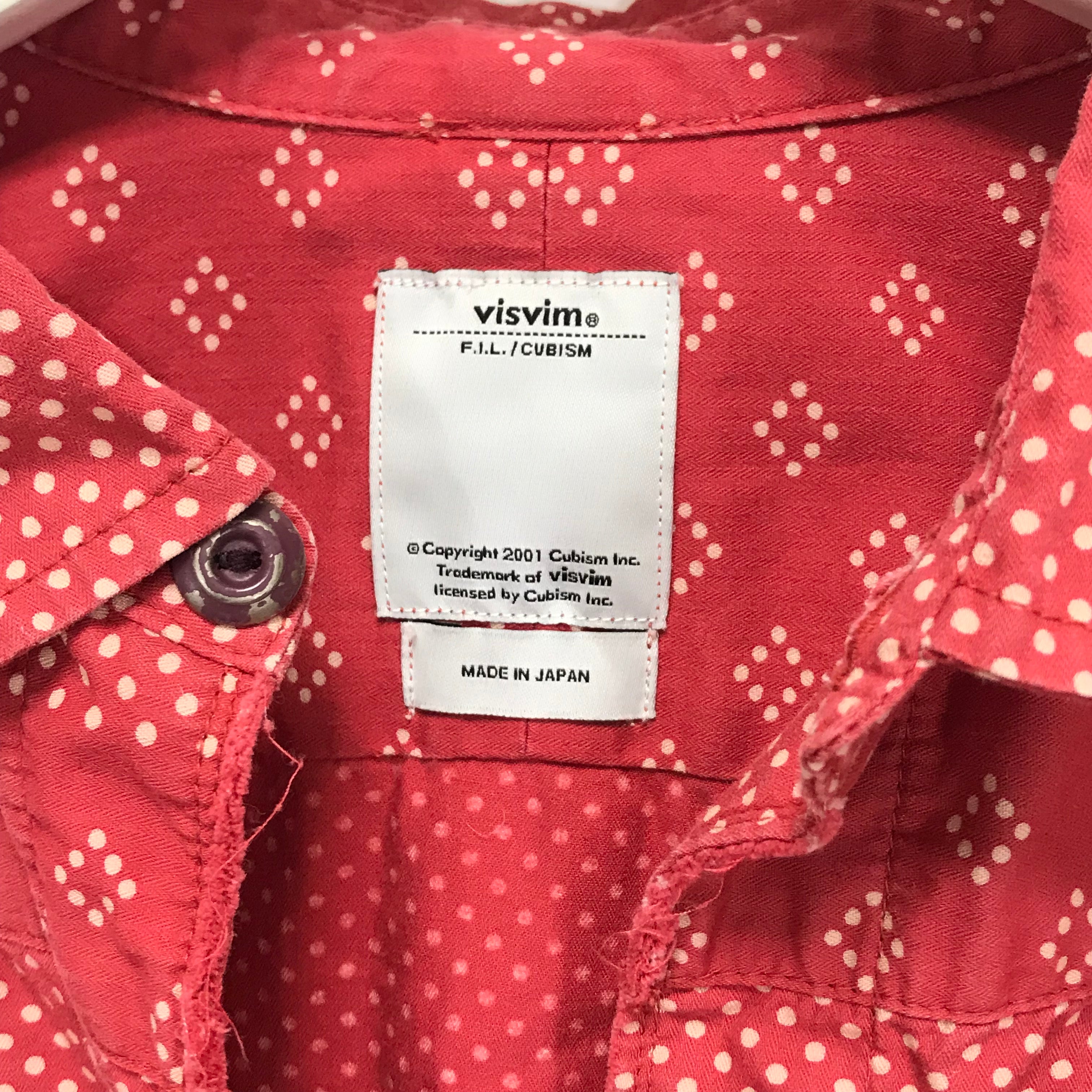 S] Visvim Kerchief Dot Tunic Shirt Red – StylisticsJapan.com