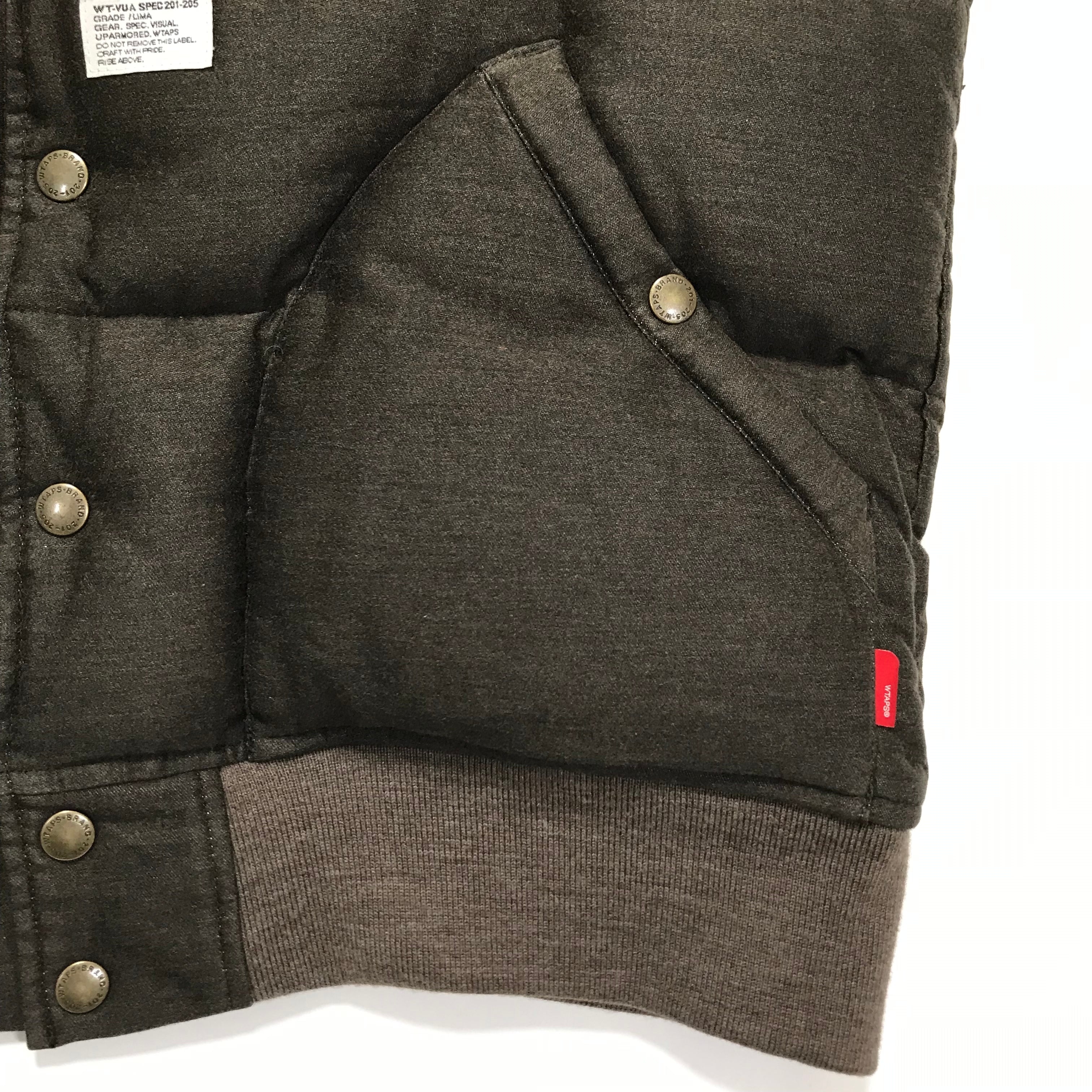 L] WTaps Rokudenashi Packers Down Vest Brown – StylisticsJapan.com