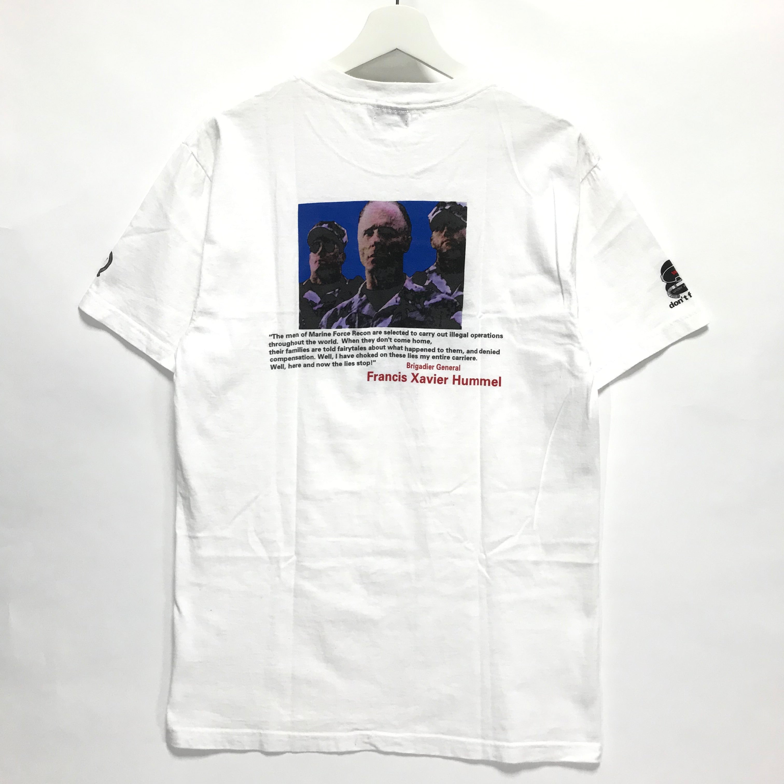 M] WTAPS Vintage 40% General Hummel FORCE Recon Tee White