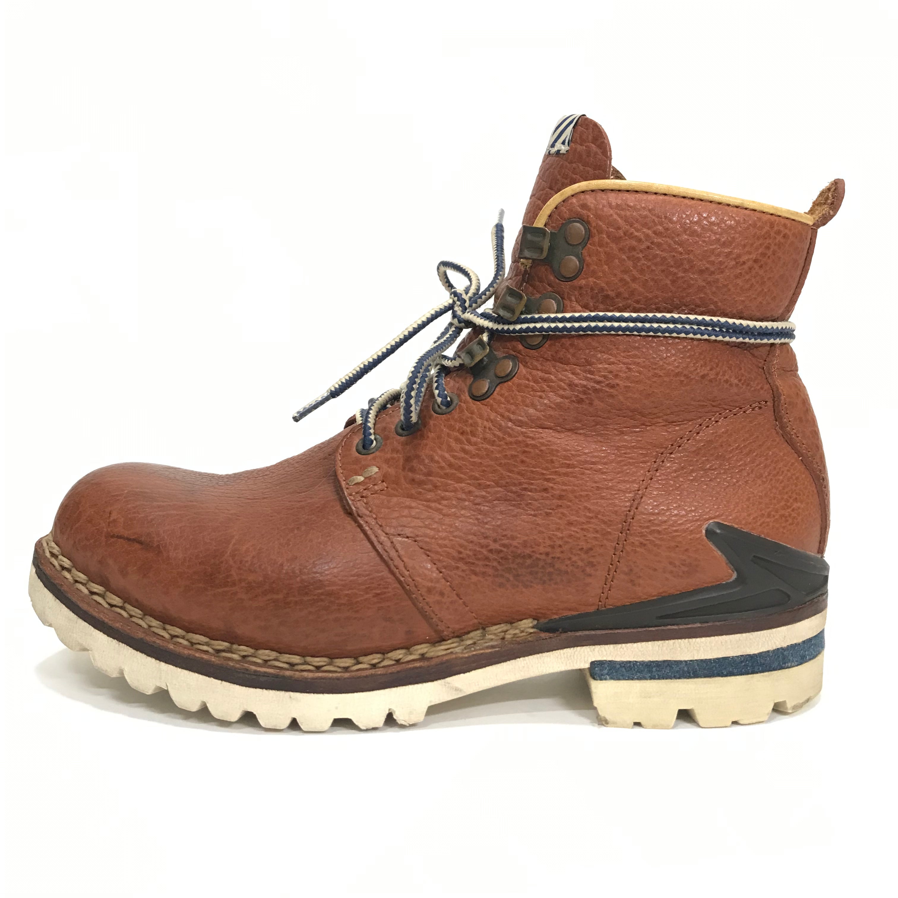 9] Visvim Zermatt Boots Folk Leather Brown – StylisticsJapan.com