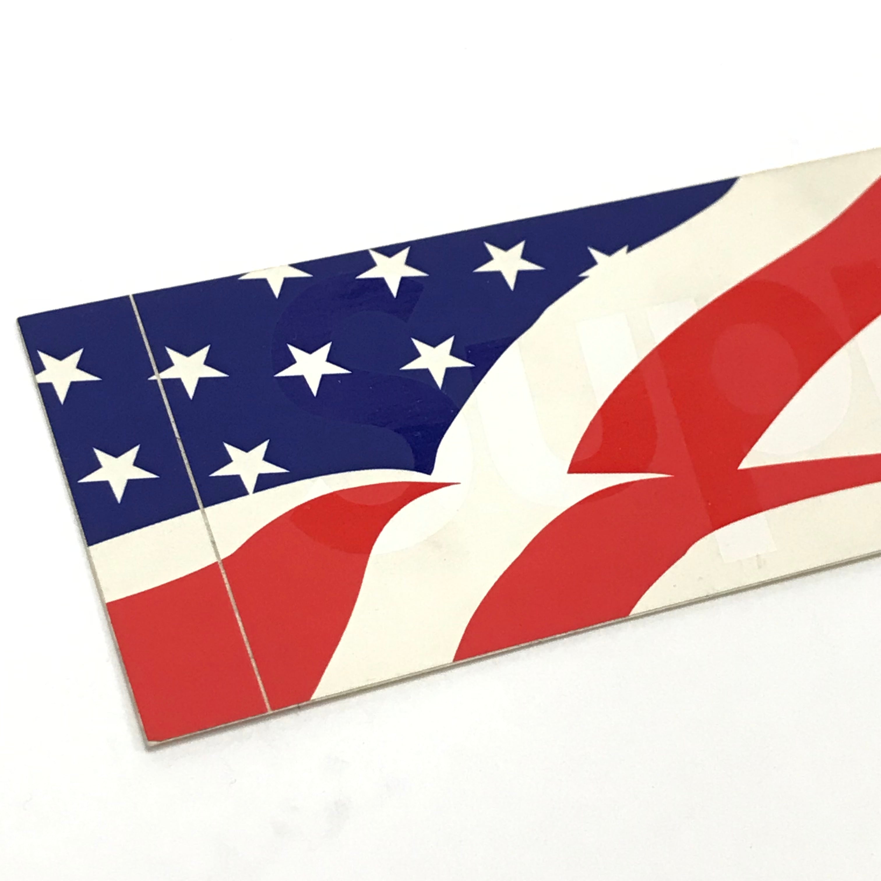 Supreme Vintage USA American Flag Home of the Brave Box Logo Sticker –