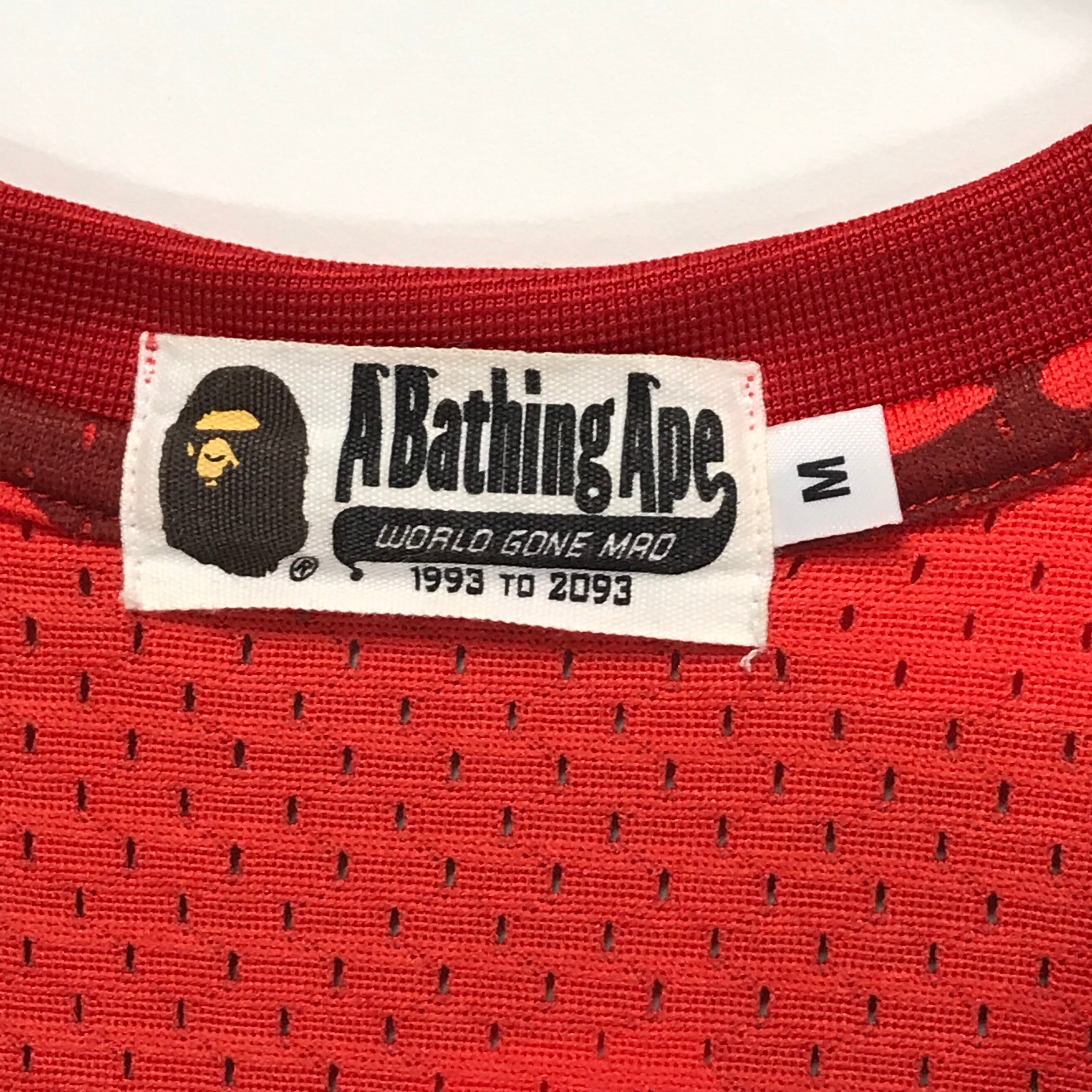 M] A Bathing Ape Bape Sta Basketball Jersey –