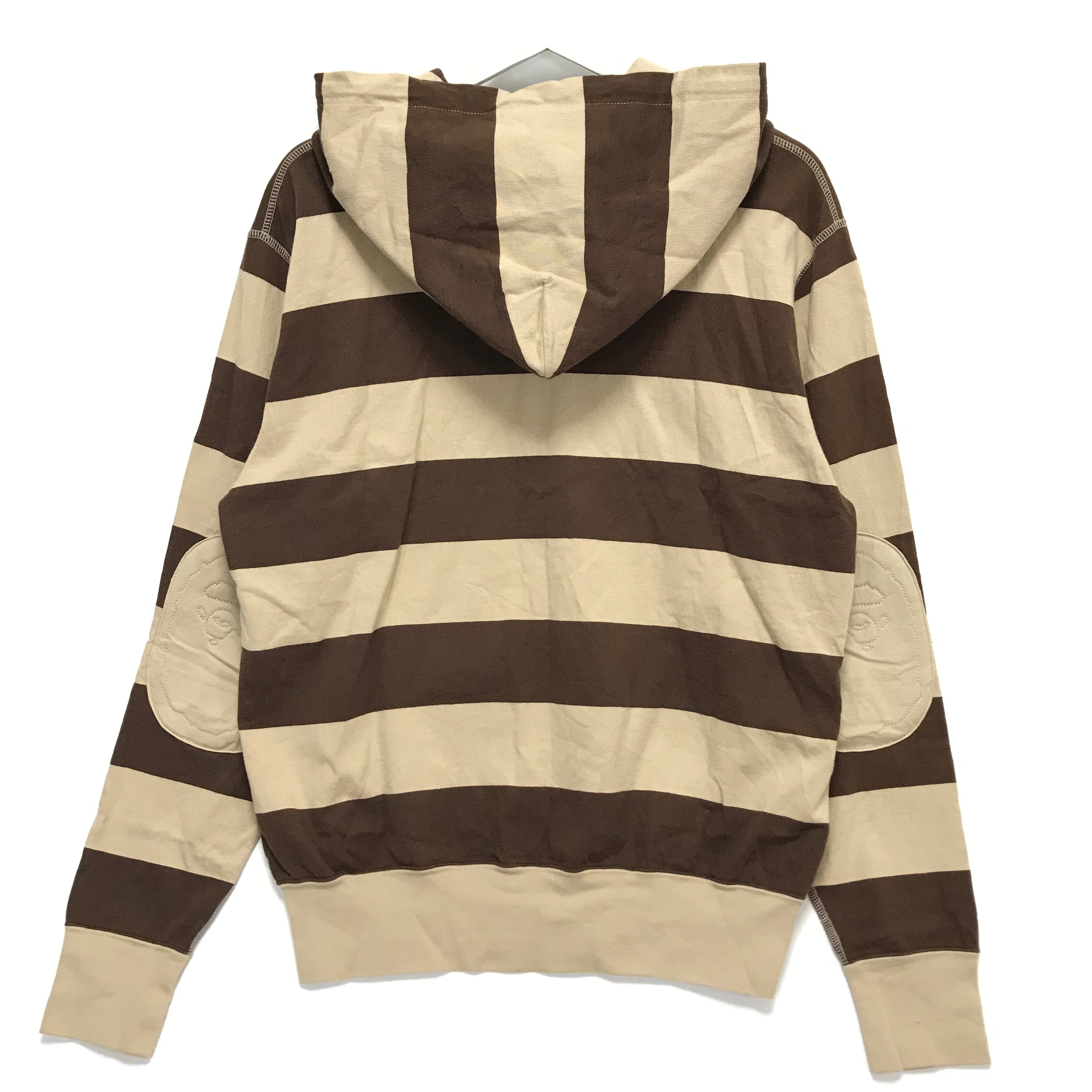 Brown striped hoodie 2025