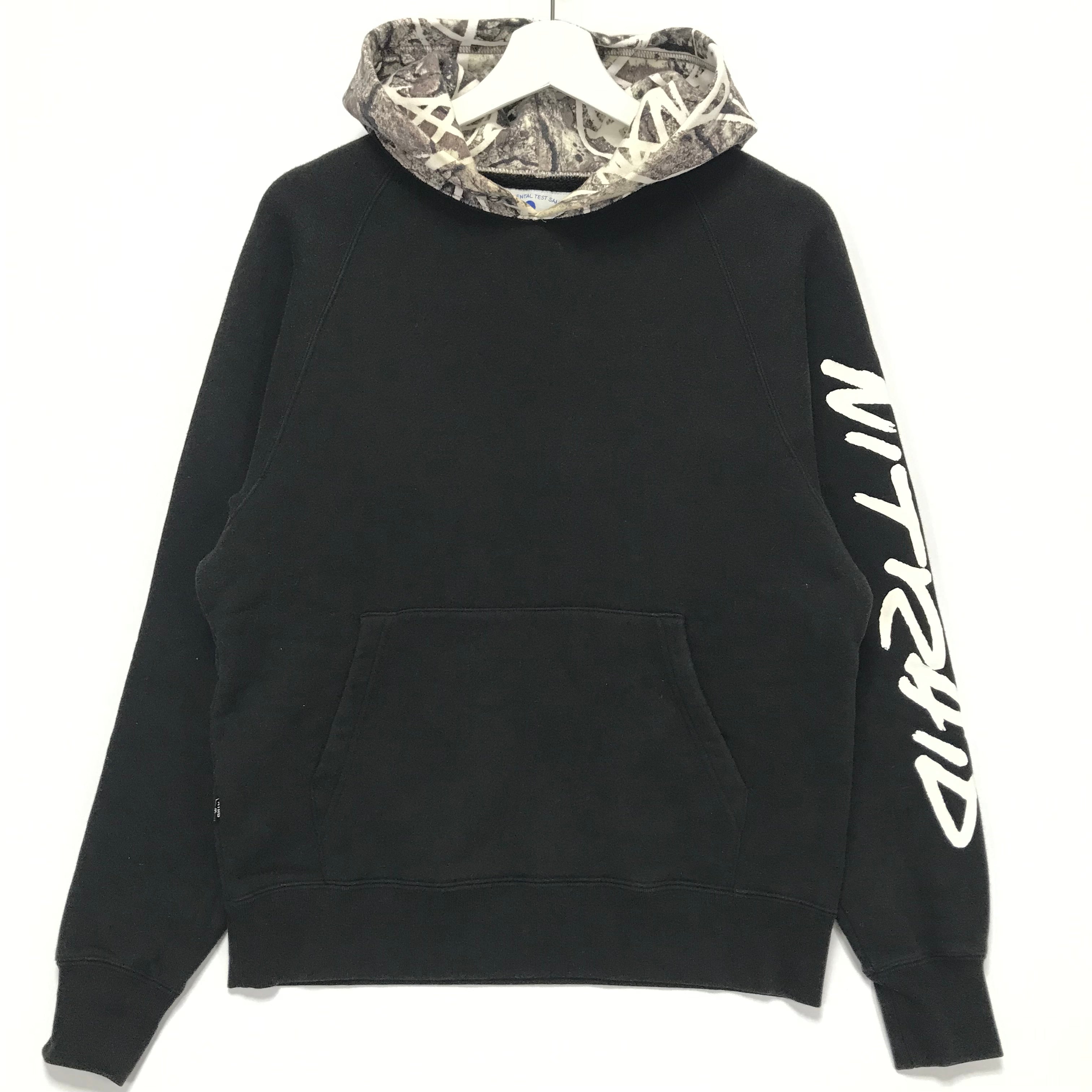 M] NITRAID X FUTURA REAL STONE CAMO PULLOVER HOODIE BLACK