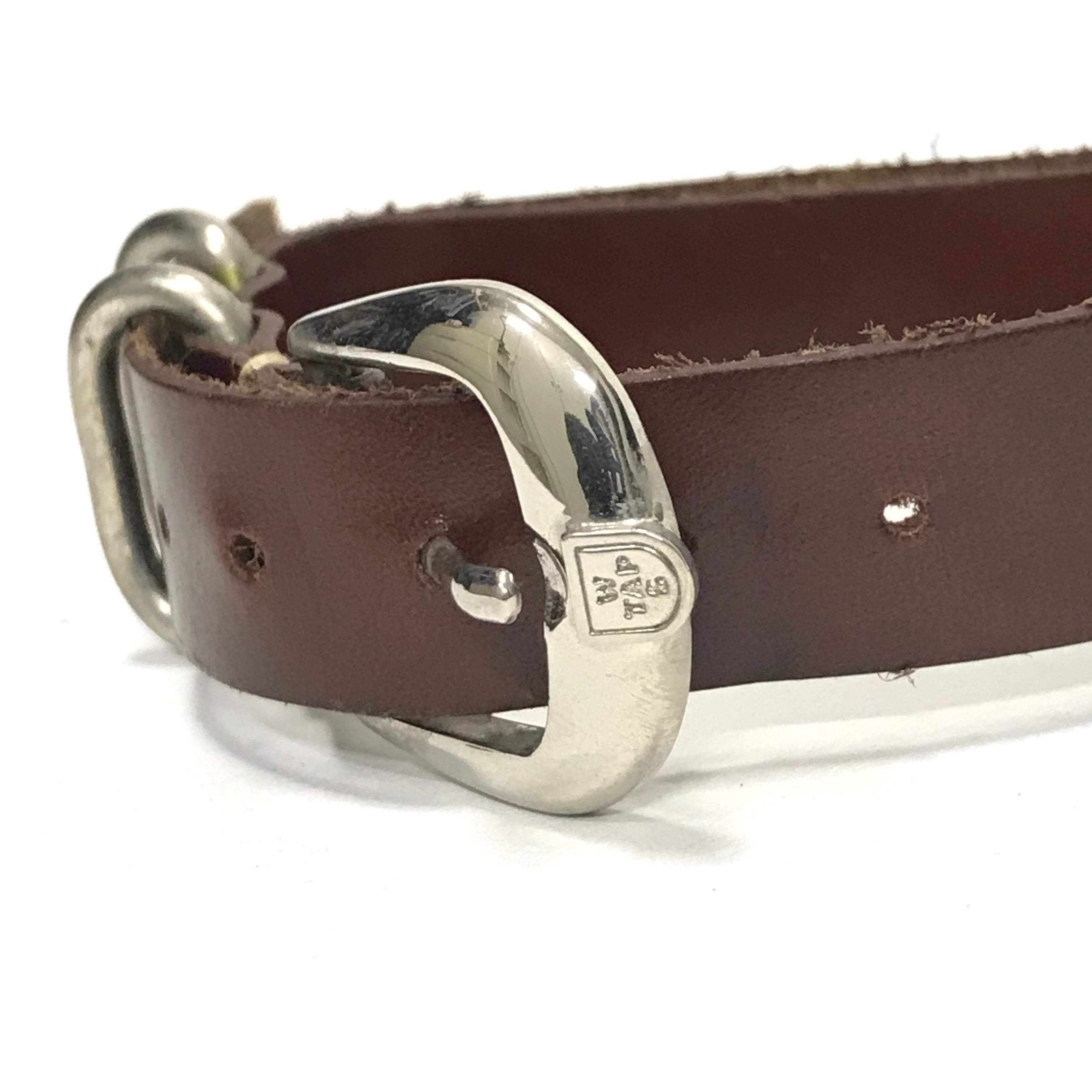 WTaps 12SS Leather Slave Bracelet (NATO/Zulu Watch Strap) Brown