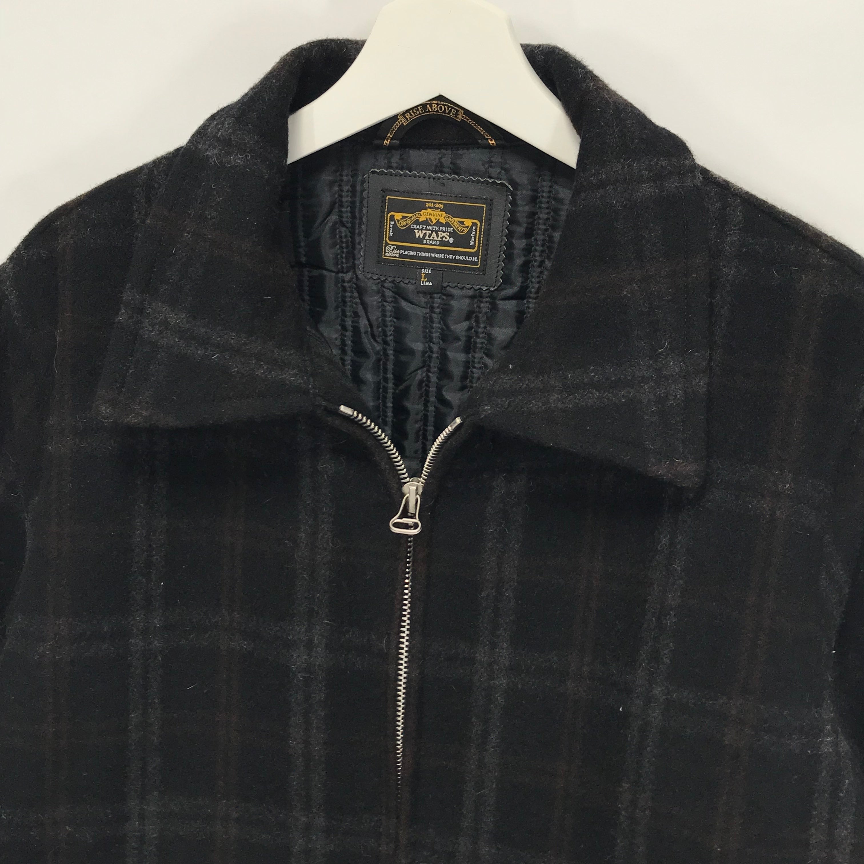 [L] WTaps 10AW Melton Wool Grease Jacket Black – StylisticsJapan