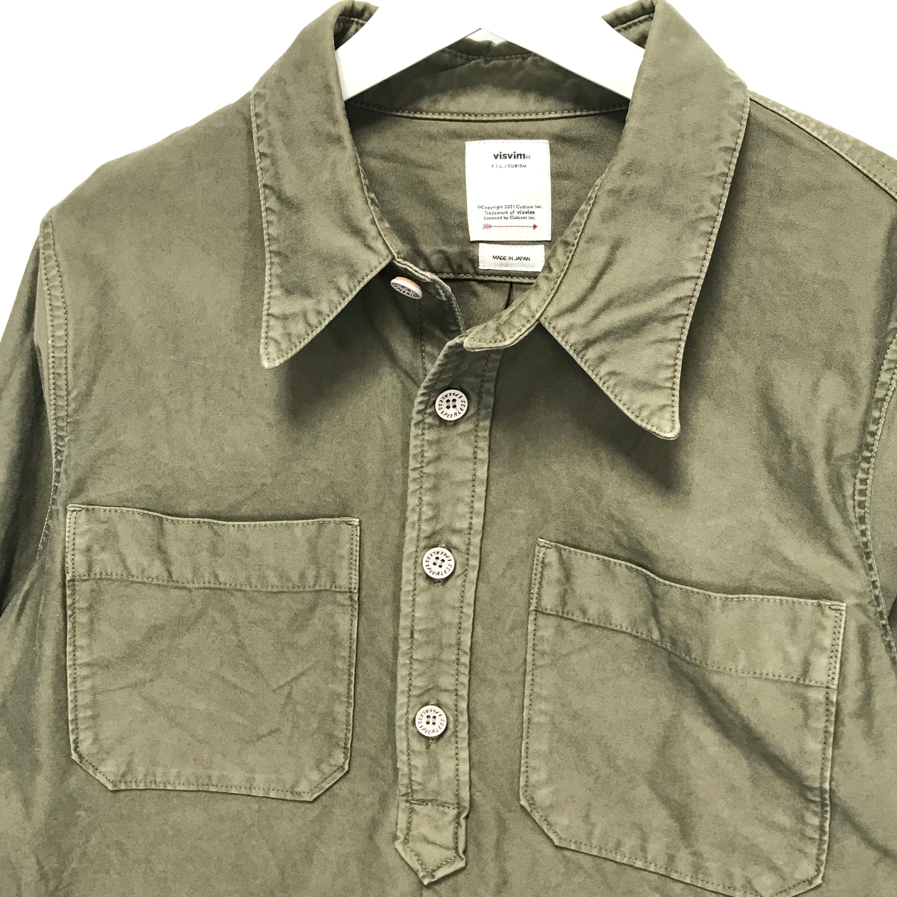 L] Visvim 18SS ALPHA P.O. SHIRT L/S OLIVE – StylisticsJapan.com