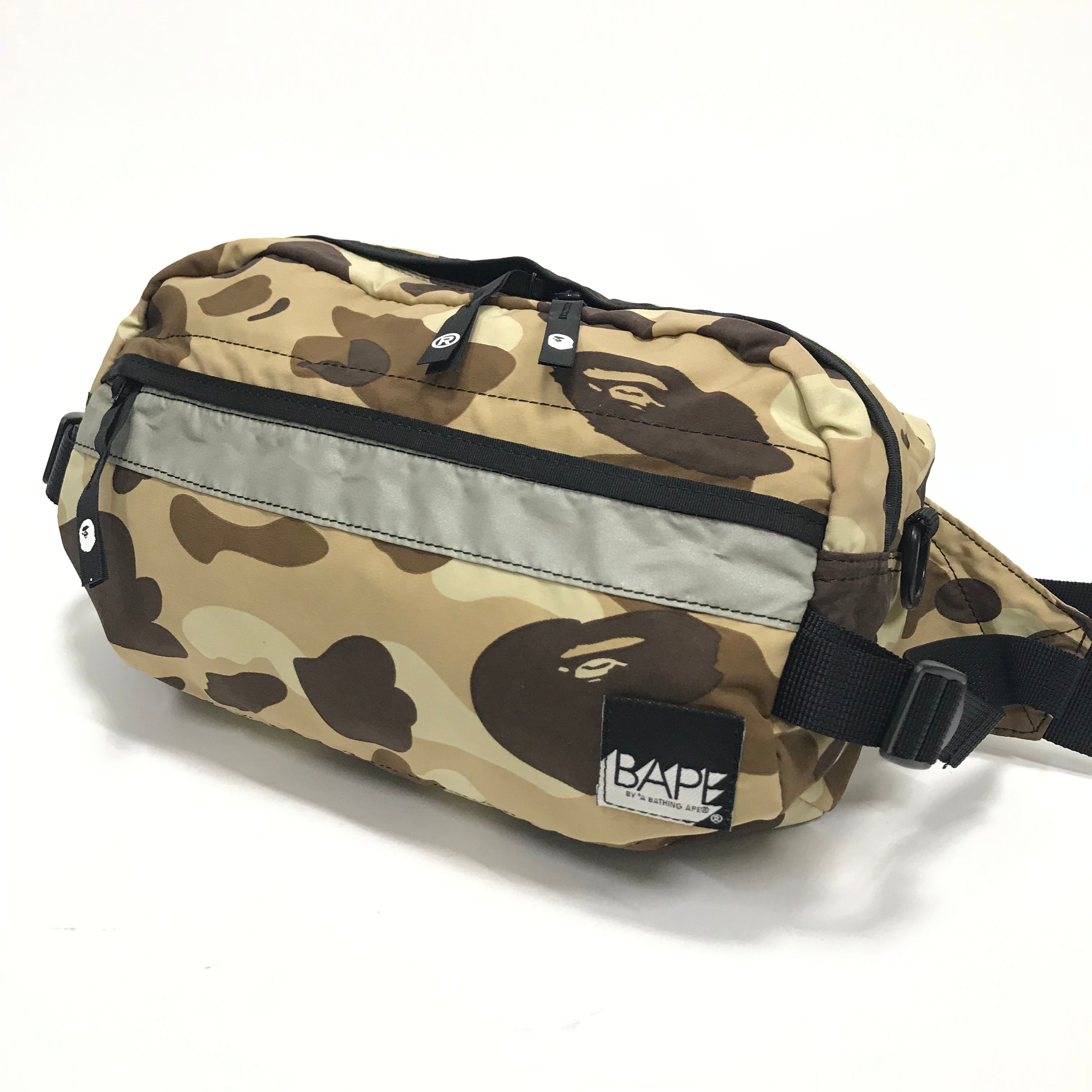 BAPE A Bathing APE Messenger Bag Green Camo/Black 21