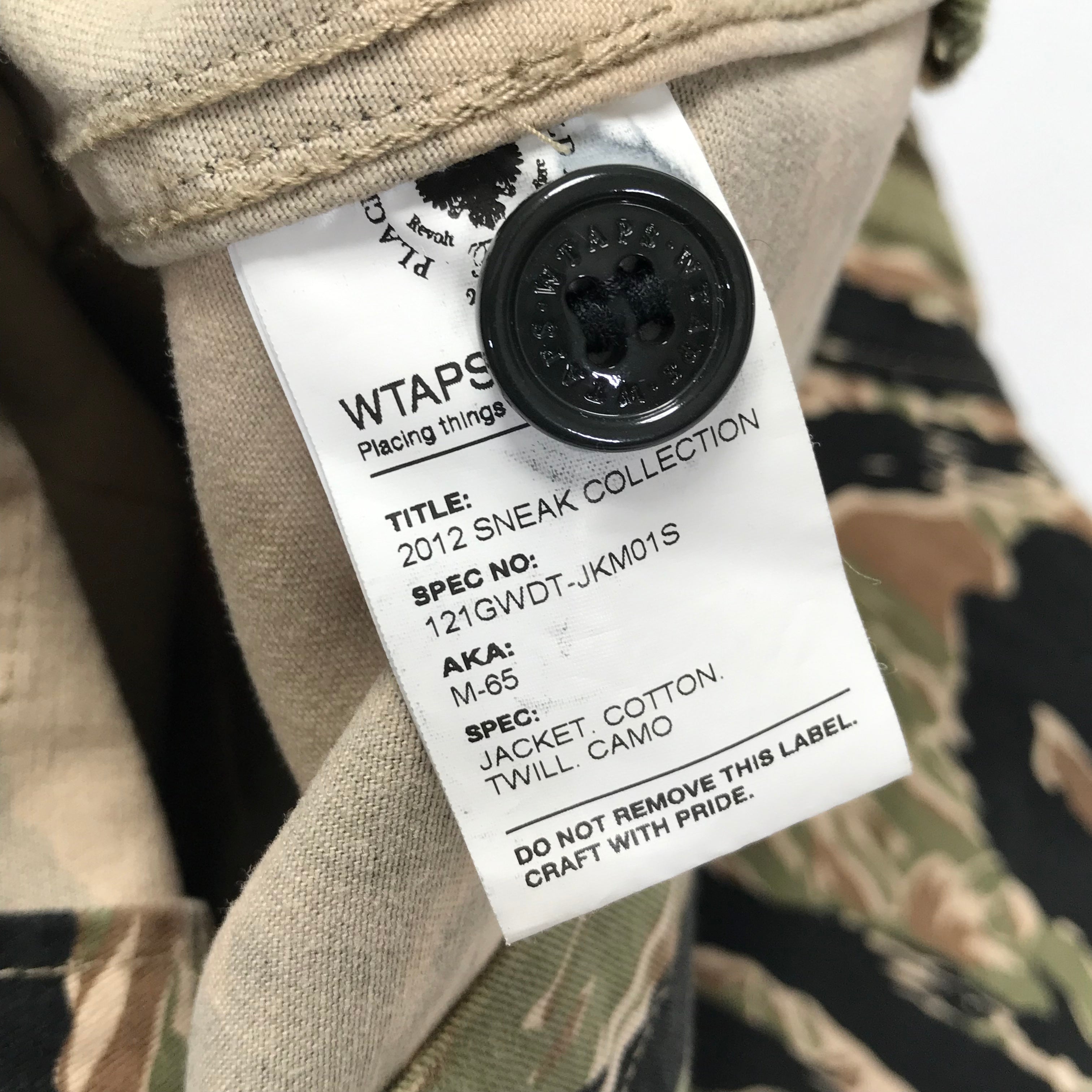 M] WTaps 12SS Tiger Camo M-65 Jacket – StylisticsJapan.com