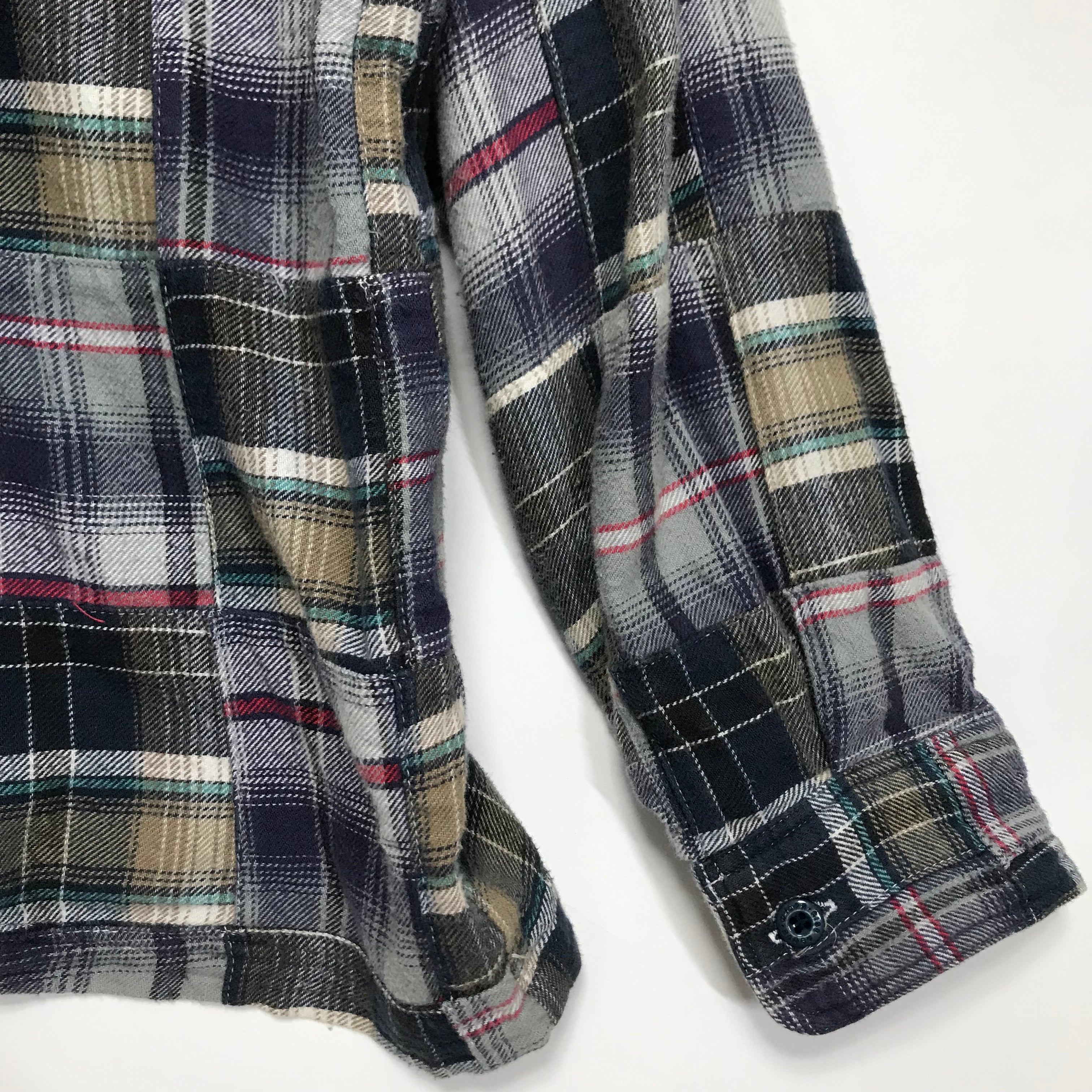 L] WTaps 07SS Vatos Flannel Patchwork L/S Shirt – StylisticsJapan.com