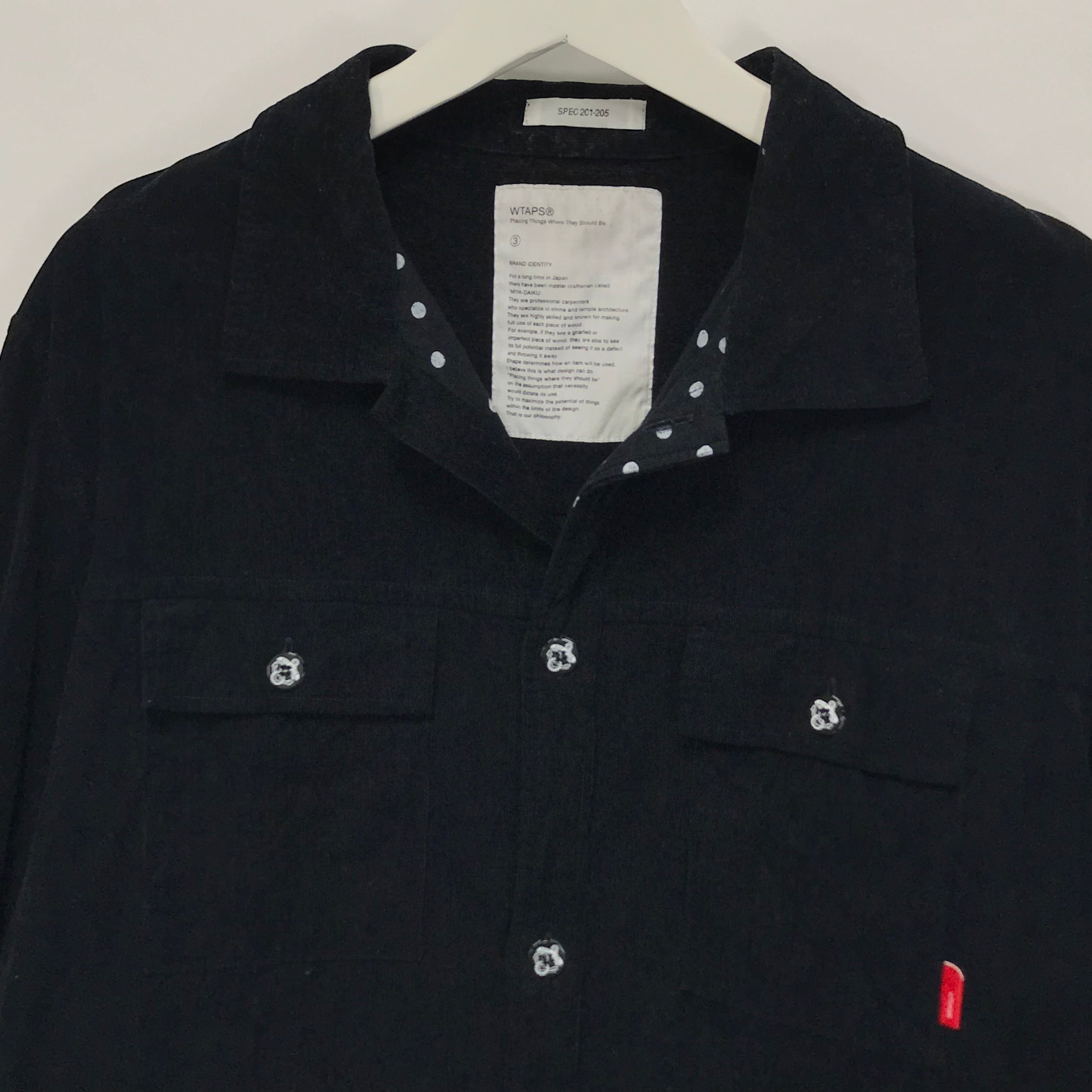 L] WTaps 11AW Deck Corduroy L/S Shirt Navy – StylisticsJapan.com