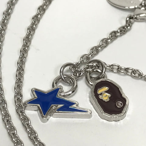 Custom Nigo Vintage Bape pendant & necklace with matching chain - Gold
