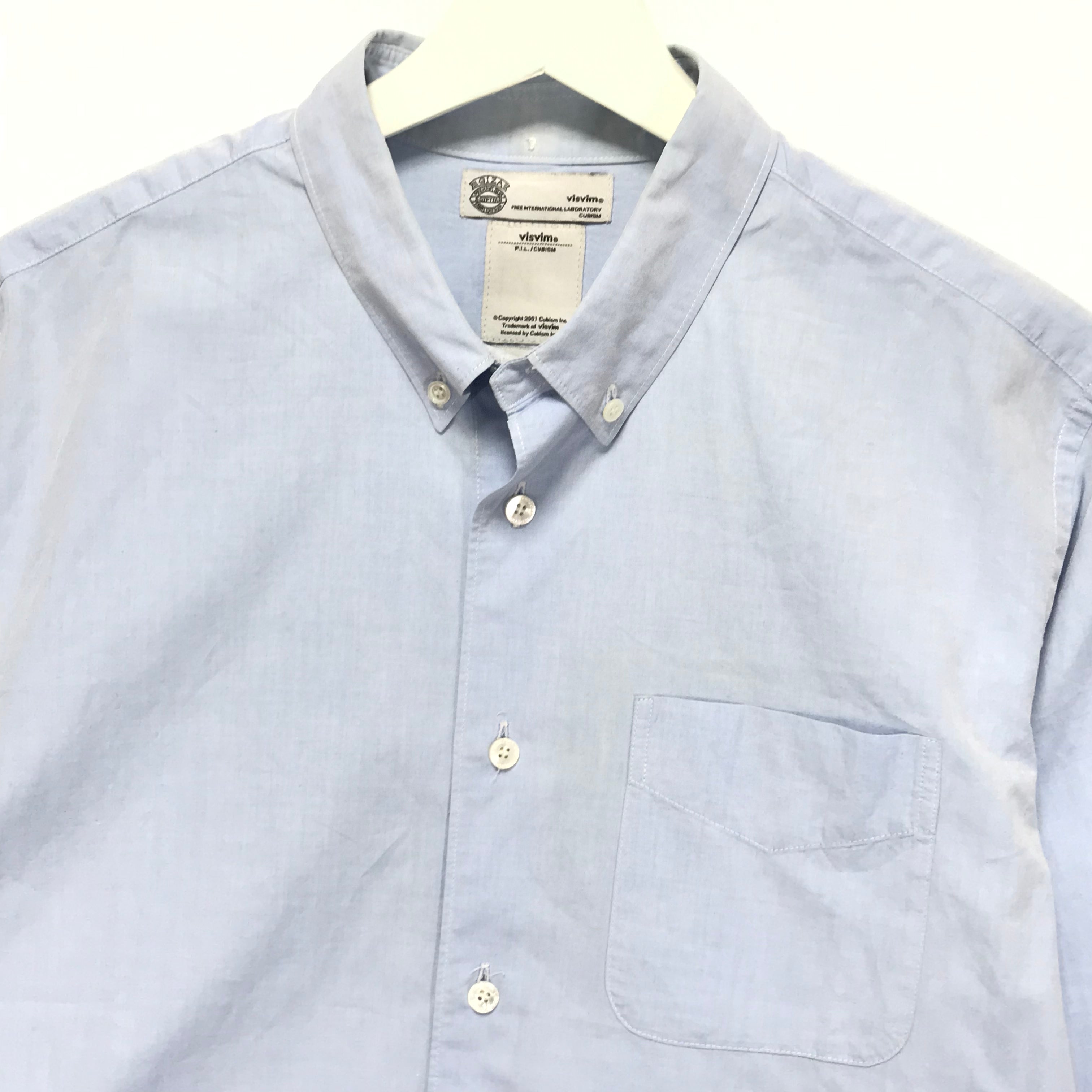 M] Visvim 13SS LUNGTA SIGNALS B.D. SHIRT L/S Giza Blue