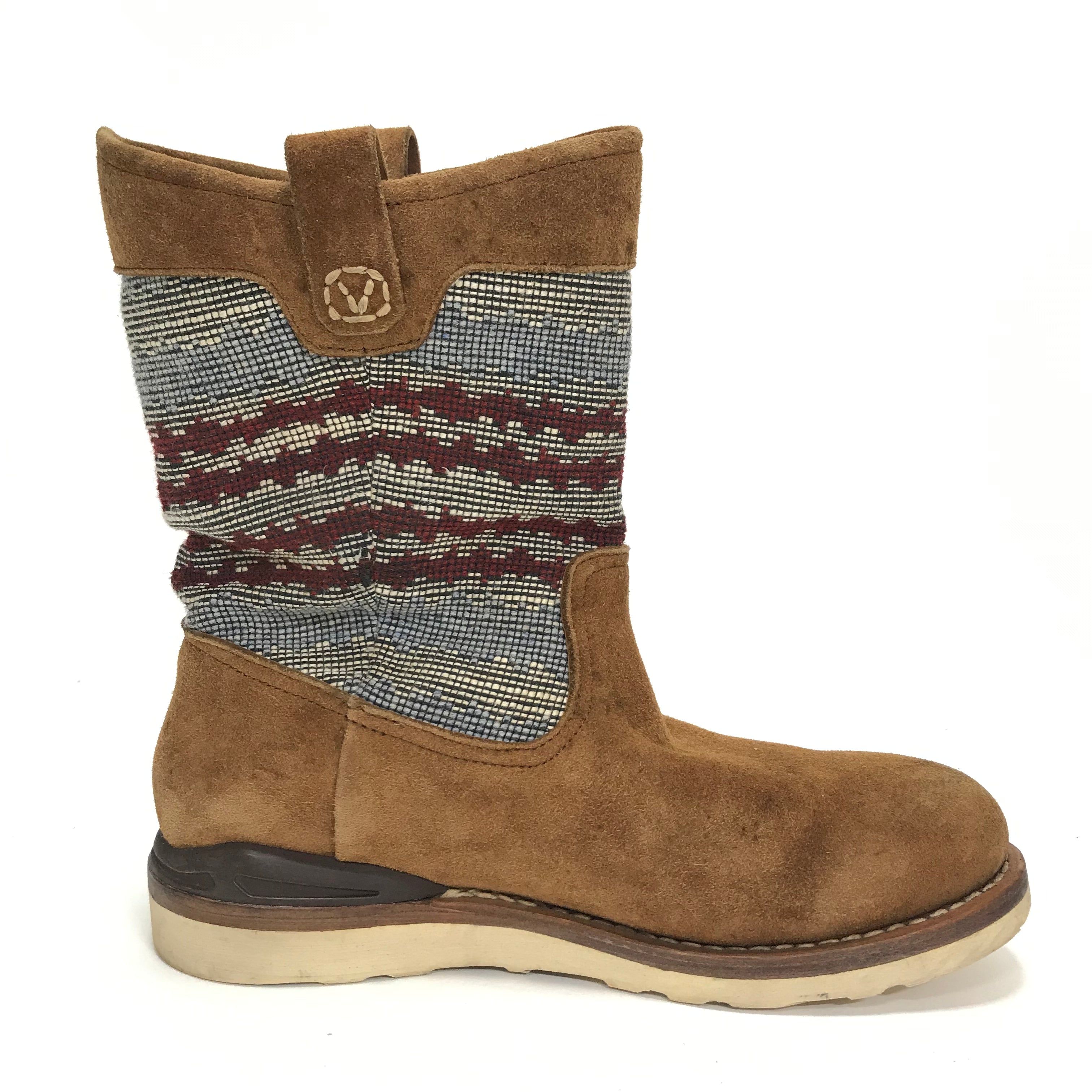 10] Visvim 11SS Wabanaki Boots Folk Blanket Brown