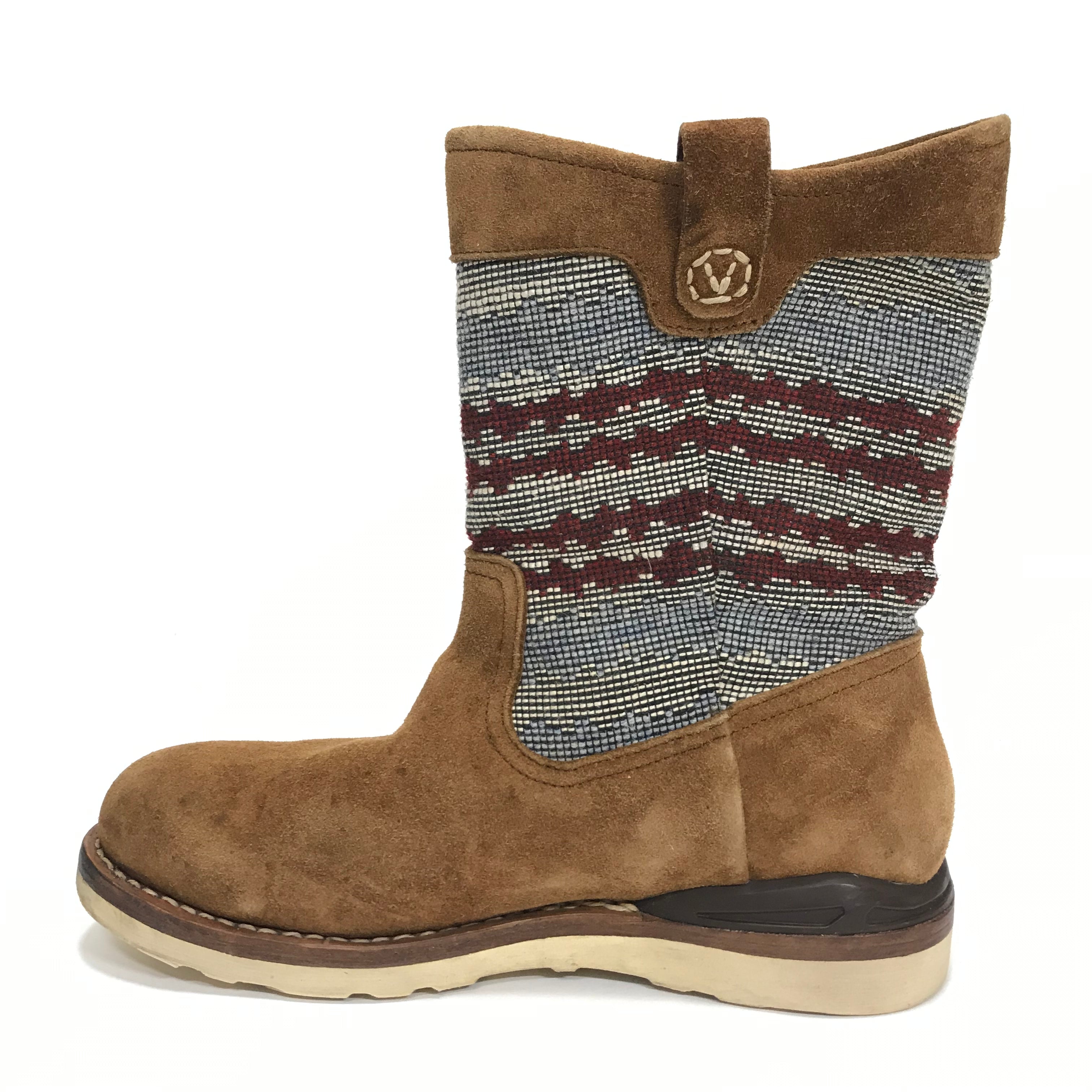 10] Visvim 11SS Wabanaki Boots Folk Blanket Brown