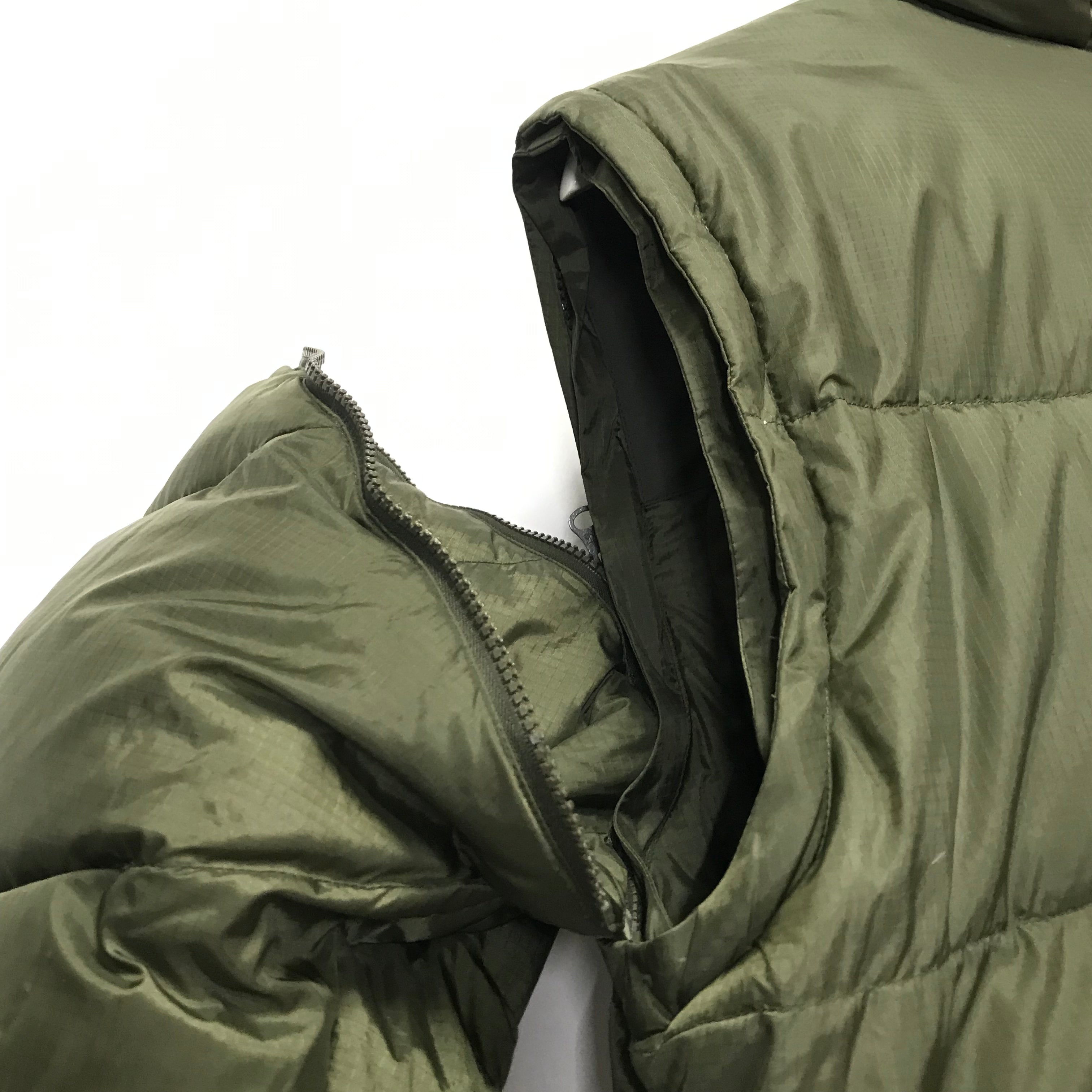 L] WTaps 4-Way Ripstop Nylon Down Puffer Jacket / Vest Olive