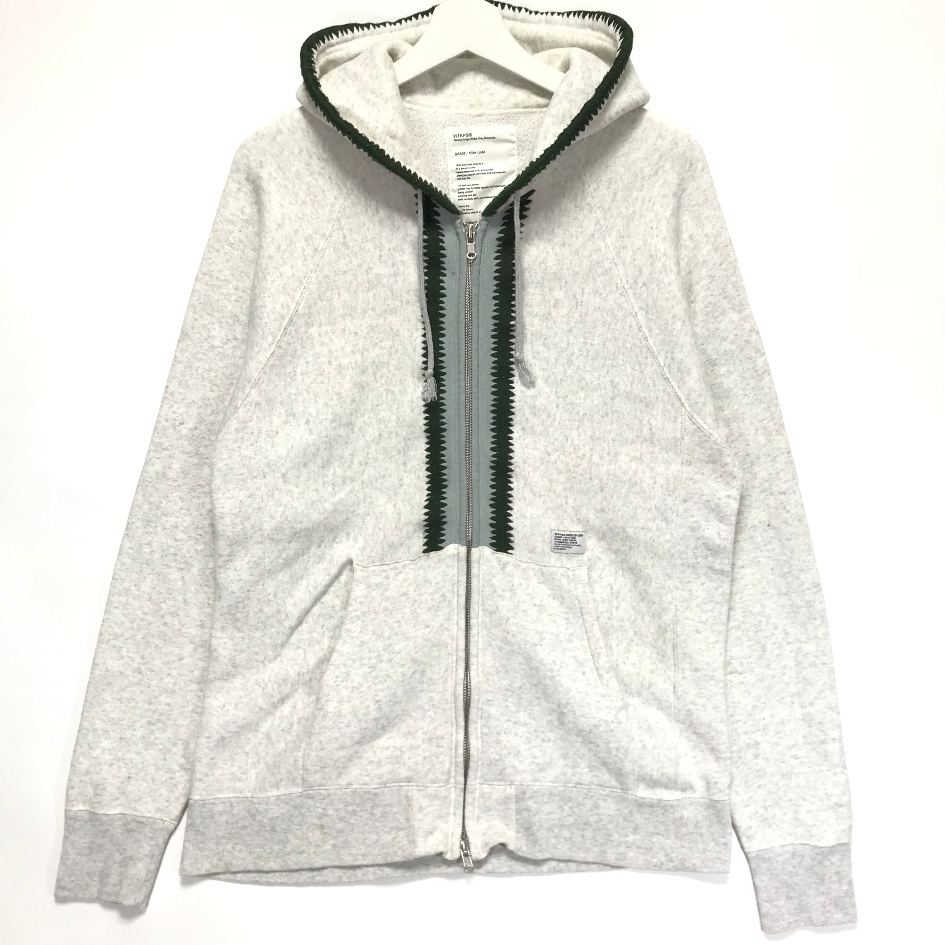 XL] WTaps 09AW Hellweek Zip Up Hoodie Grey – StylisticsJapan.com