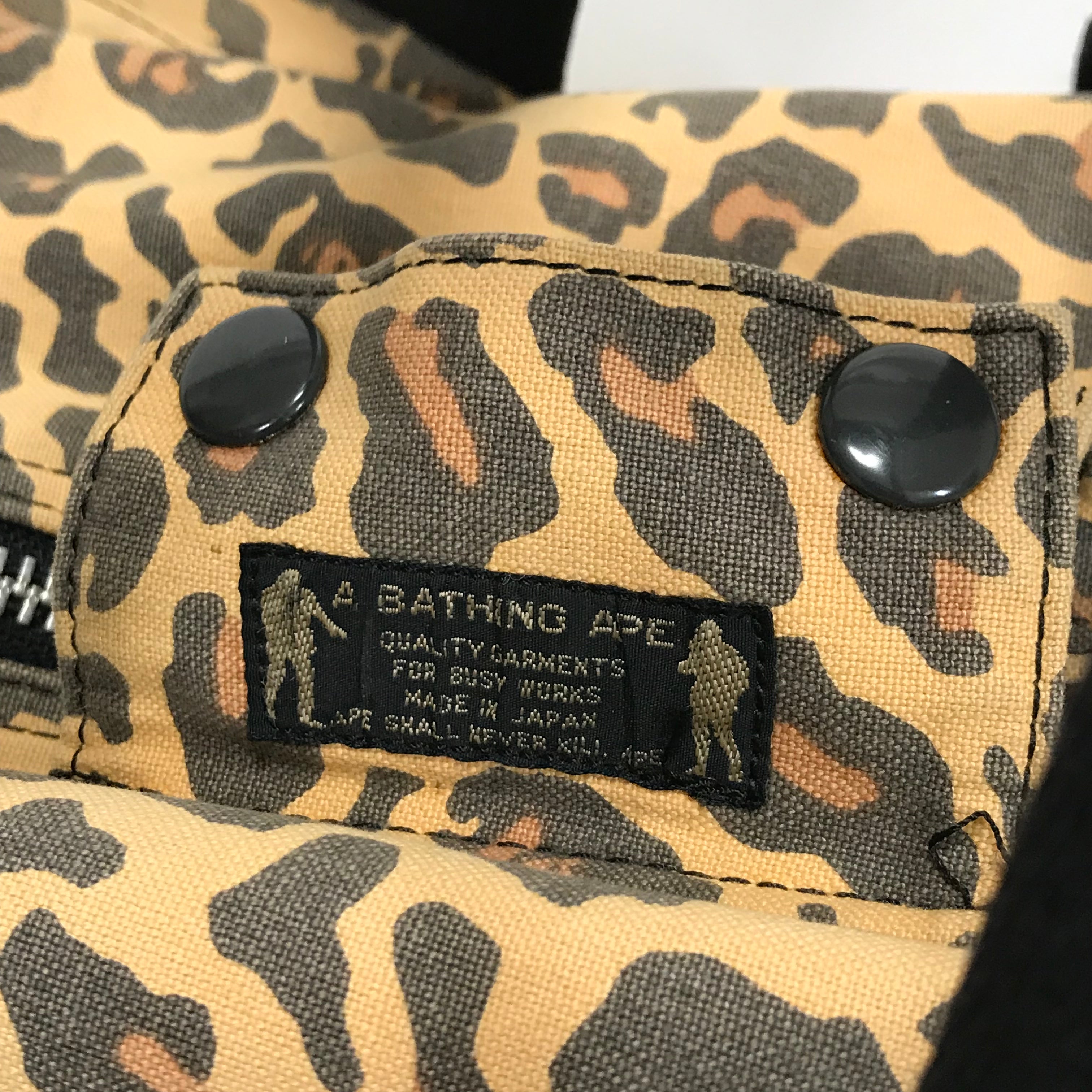 leopard camo bag 90s 初期 - 旅行かばん・小分けバッグ