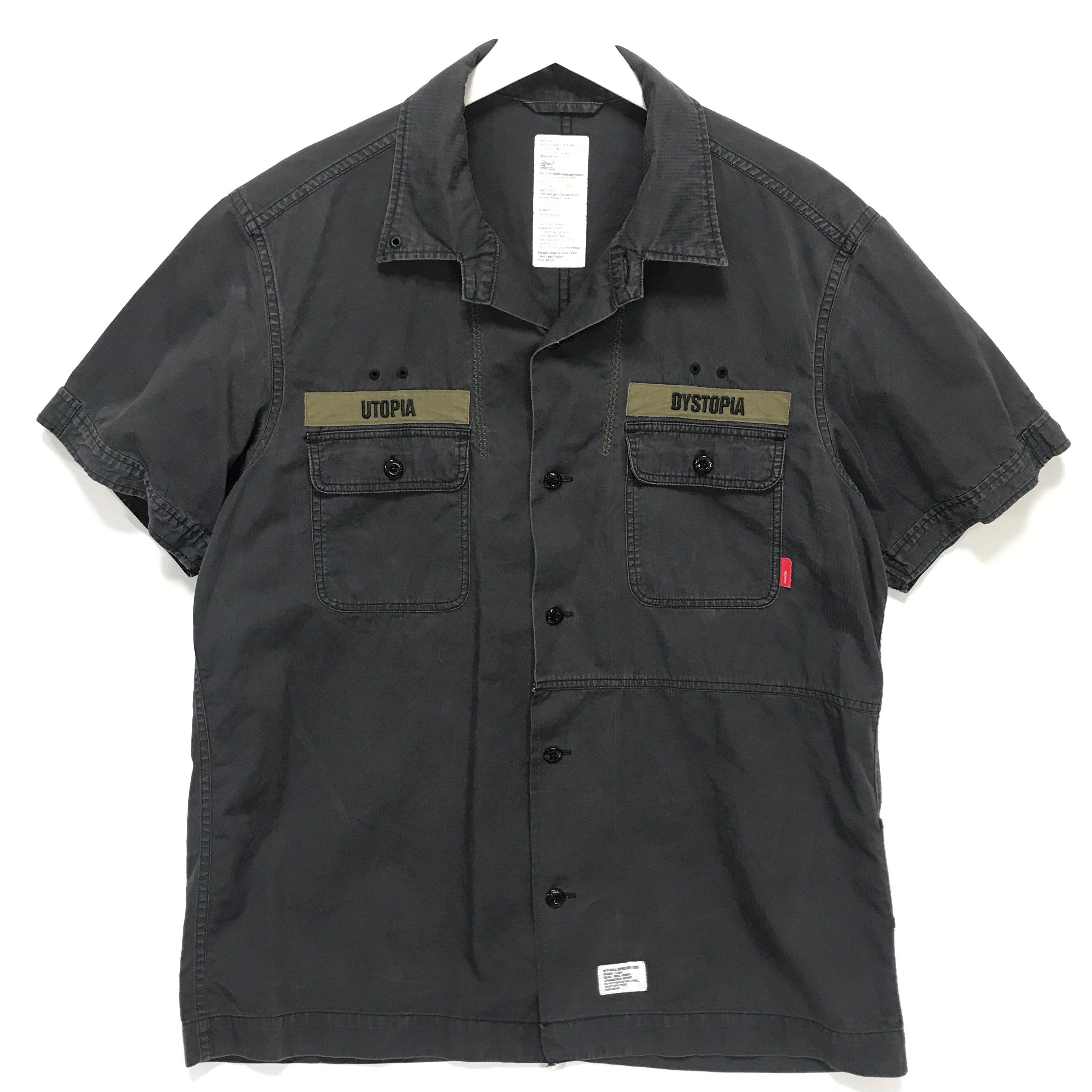 L] WTaps 08SS BUDS S/S Fatigue Shirt Black – StylisticsJapan.com
