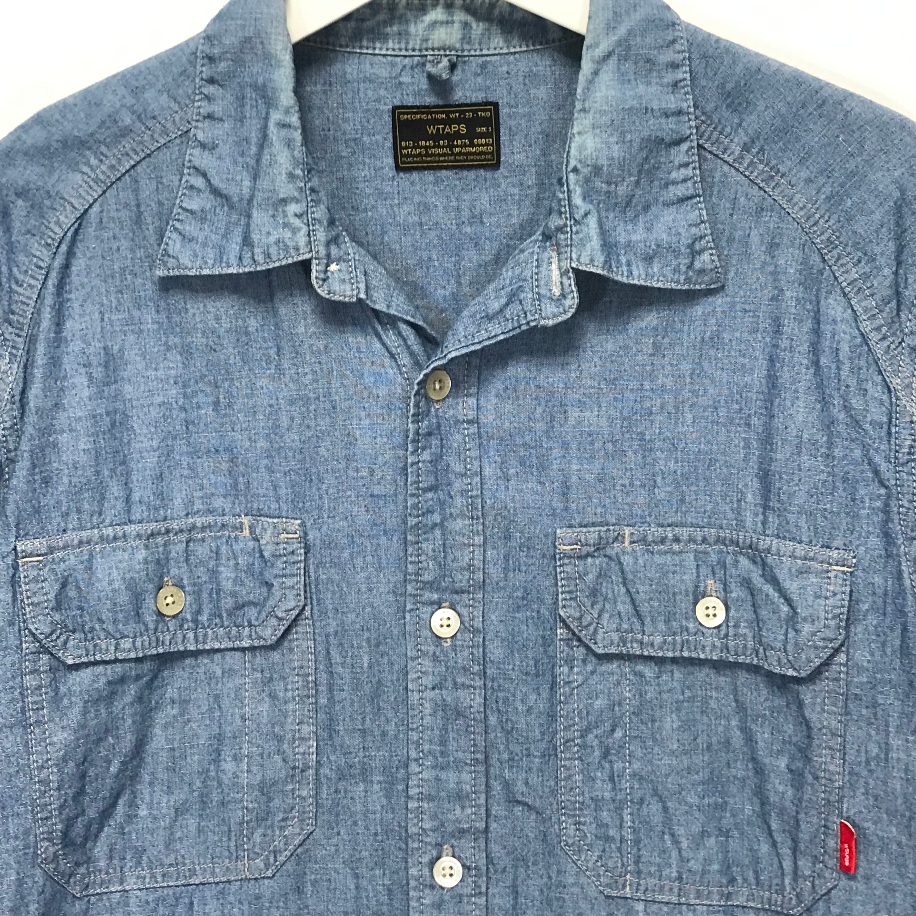 [L] WTaps 14AW Cell L/S Chambray Shirt Blue – StylisticsJapan.com