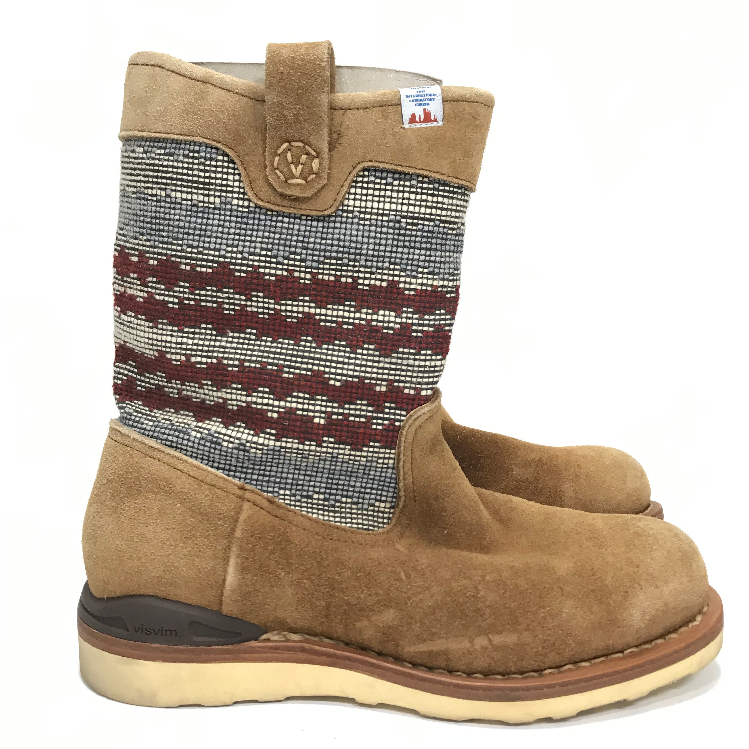 8] Visvim 11SS Wabanaki Boots Folk Blanket Brown – StylisticsJapan.com