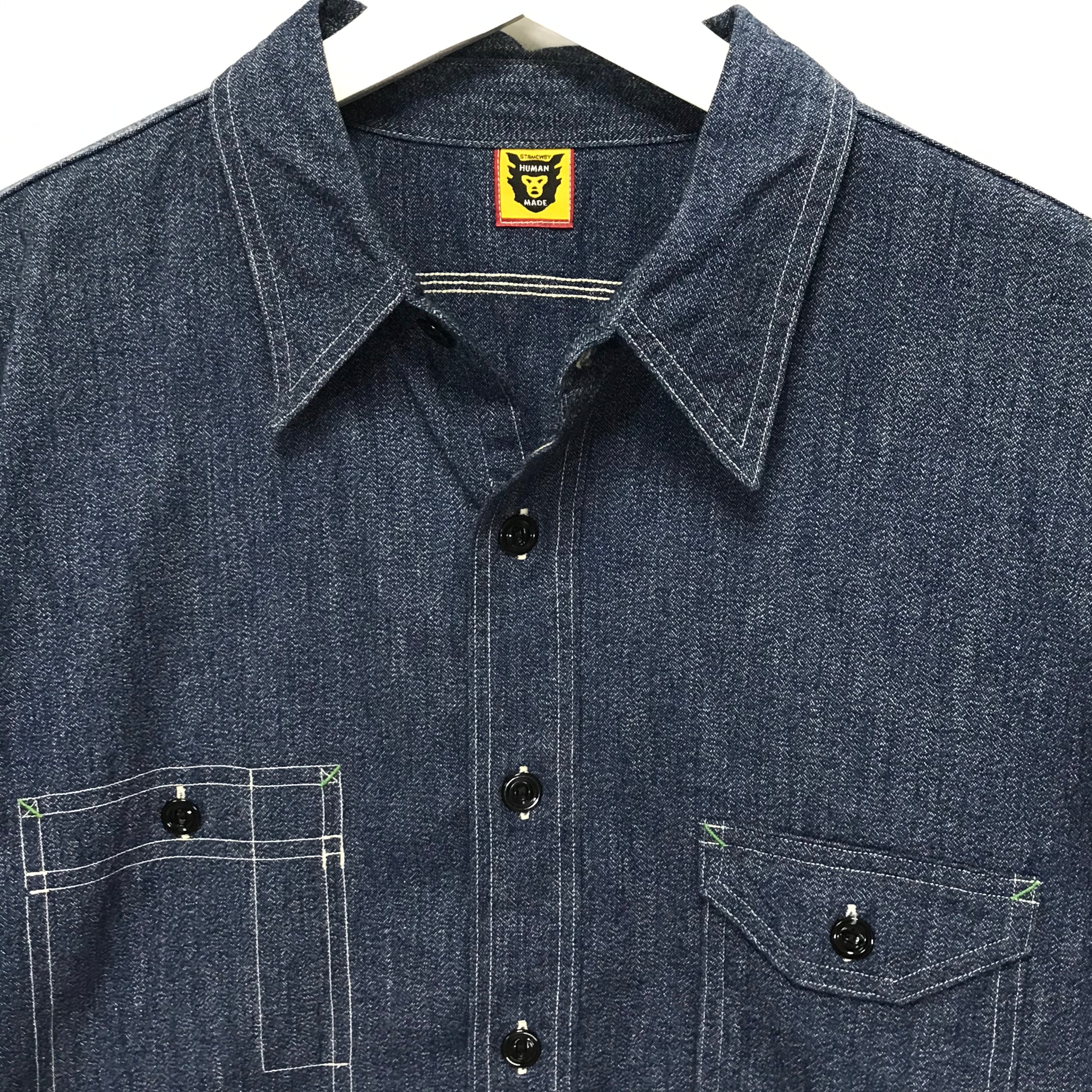 [L] Human Made Chambray L/S Shirt Indigo – StylisticsJapan.com